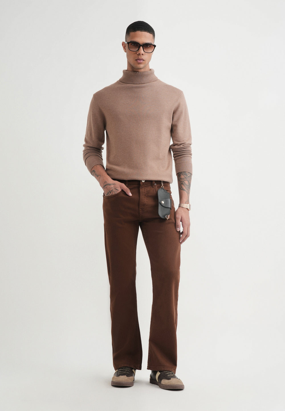 Chocolate Brown Bootcut Jeans