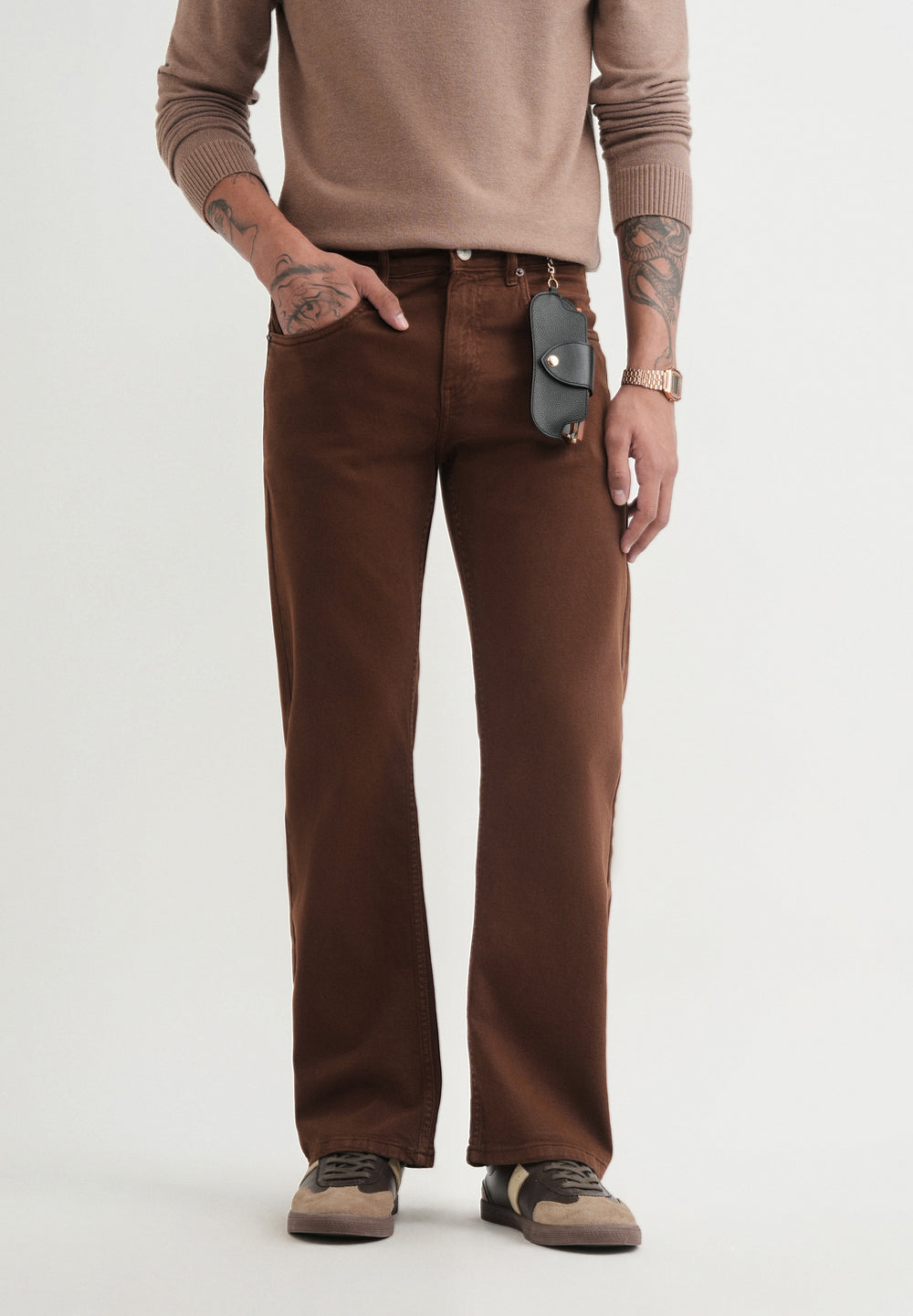 Chocolate Brown Bootcut Jeans