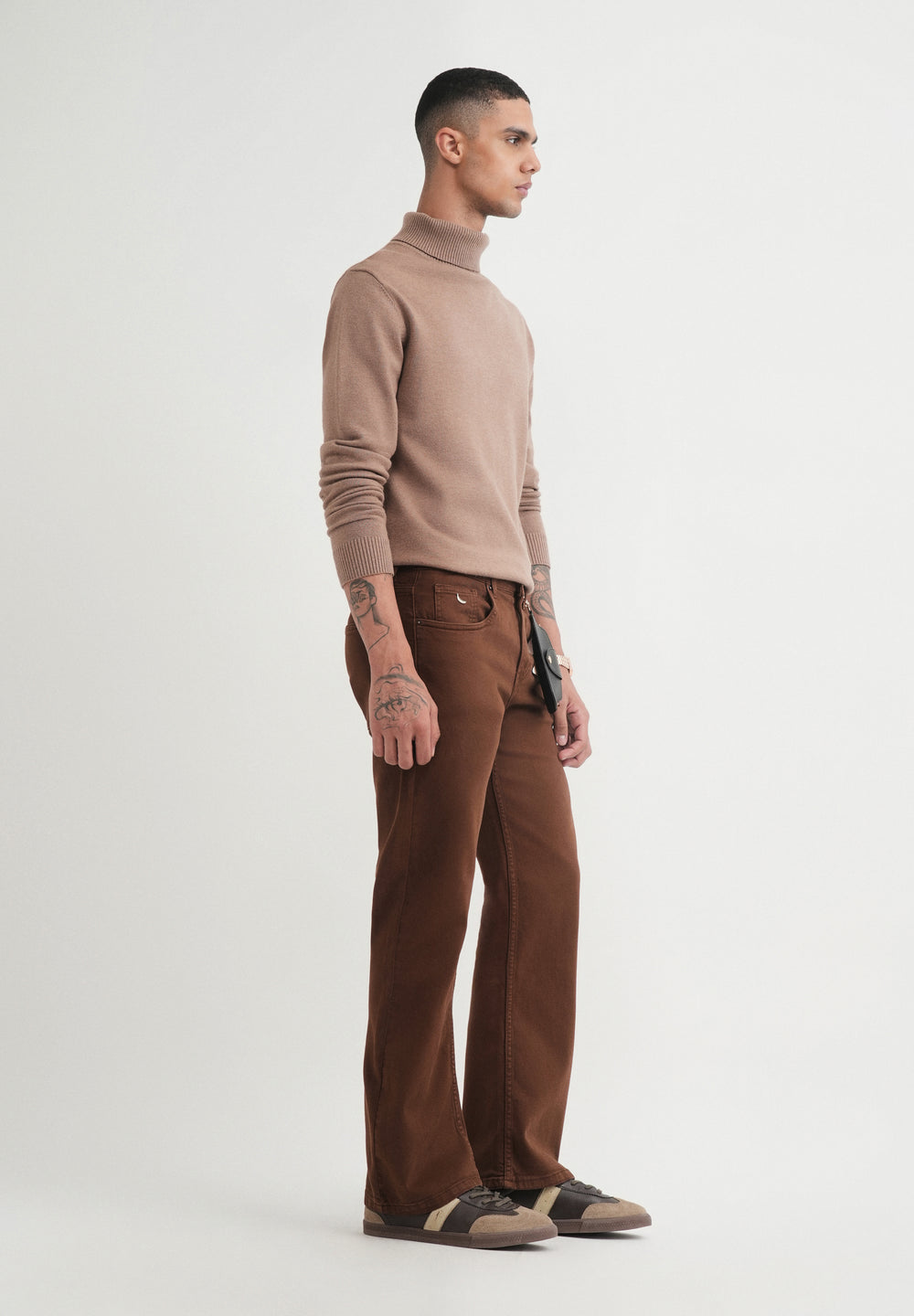 Chocolate Brown Bootcut Jeans