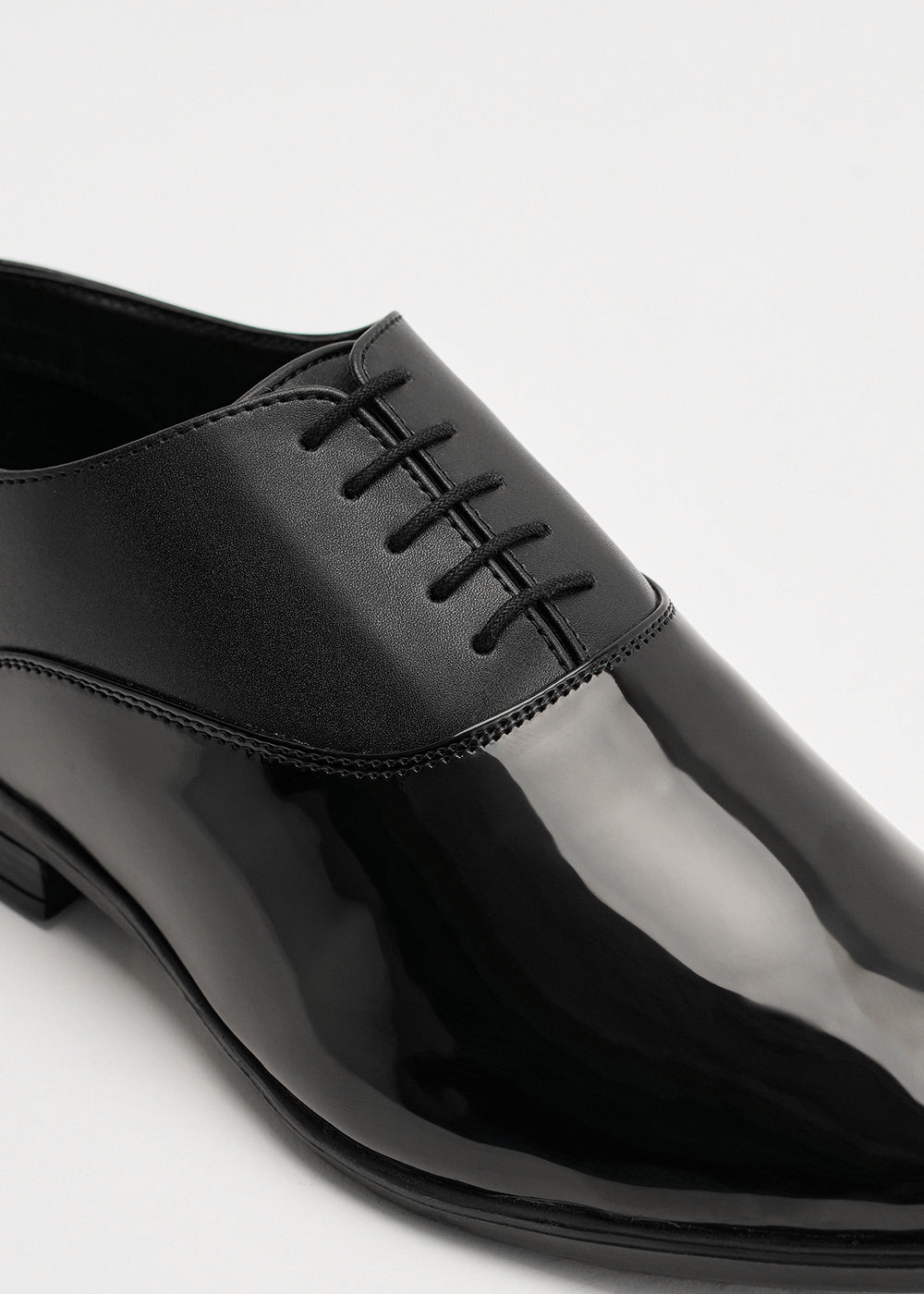 Classic Black Gloss Oxford Shoes