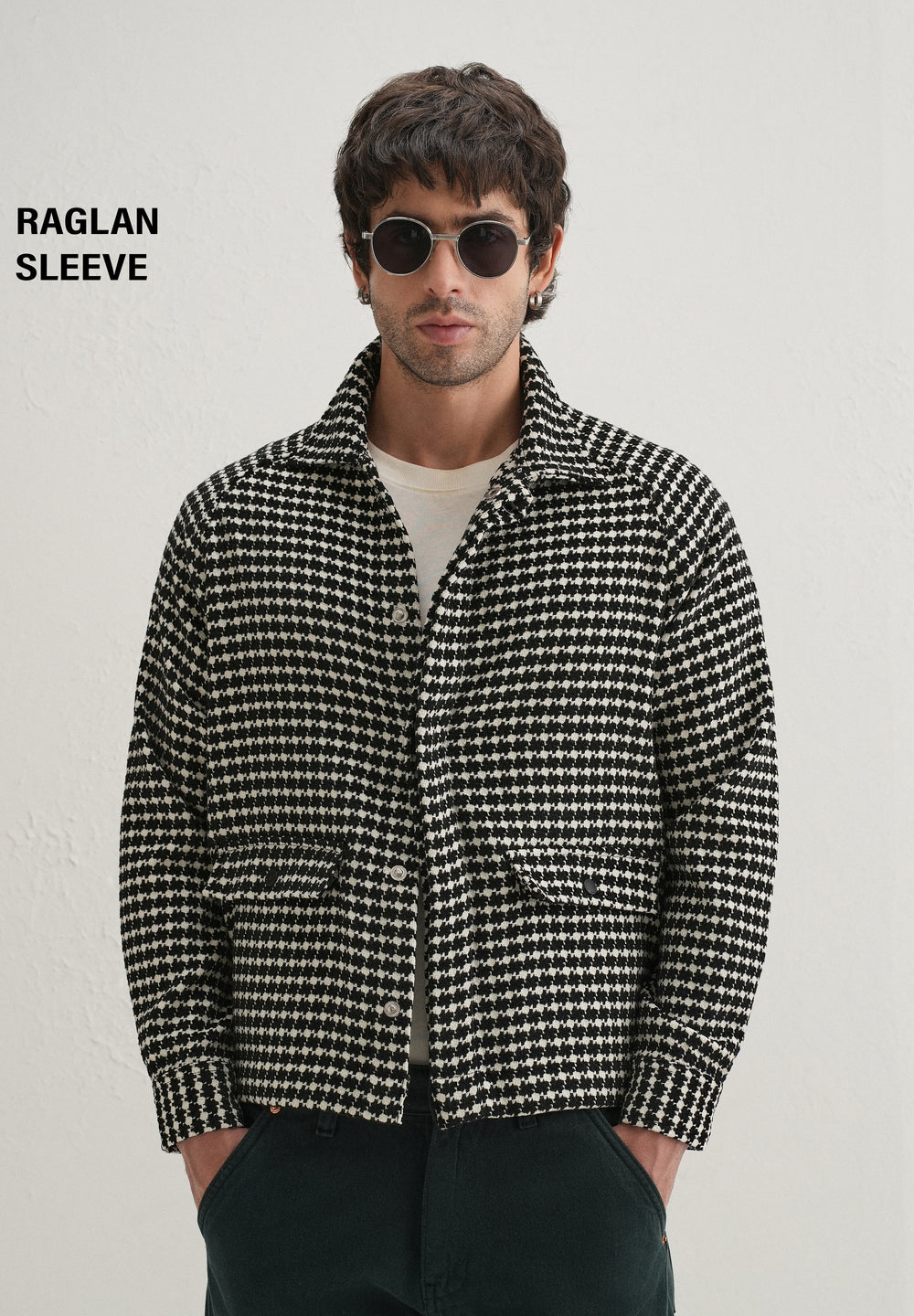 Classic Black Houndstooth Shacket