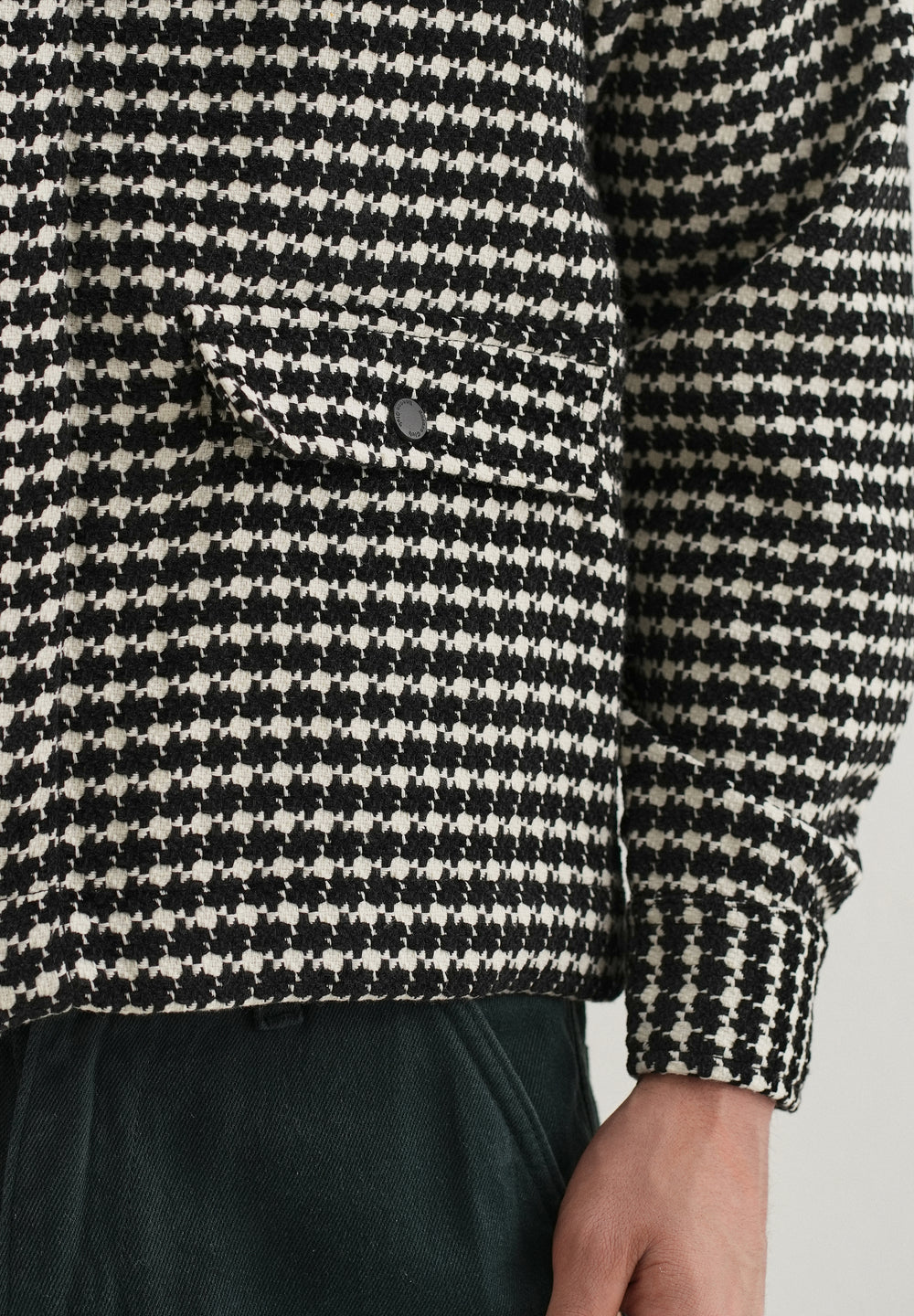 Classic Black Houndstooth Shacket