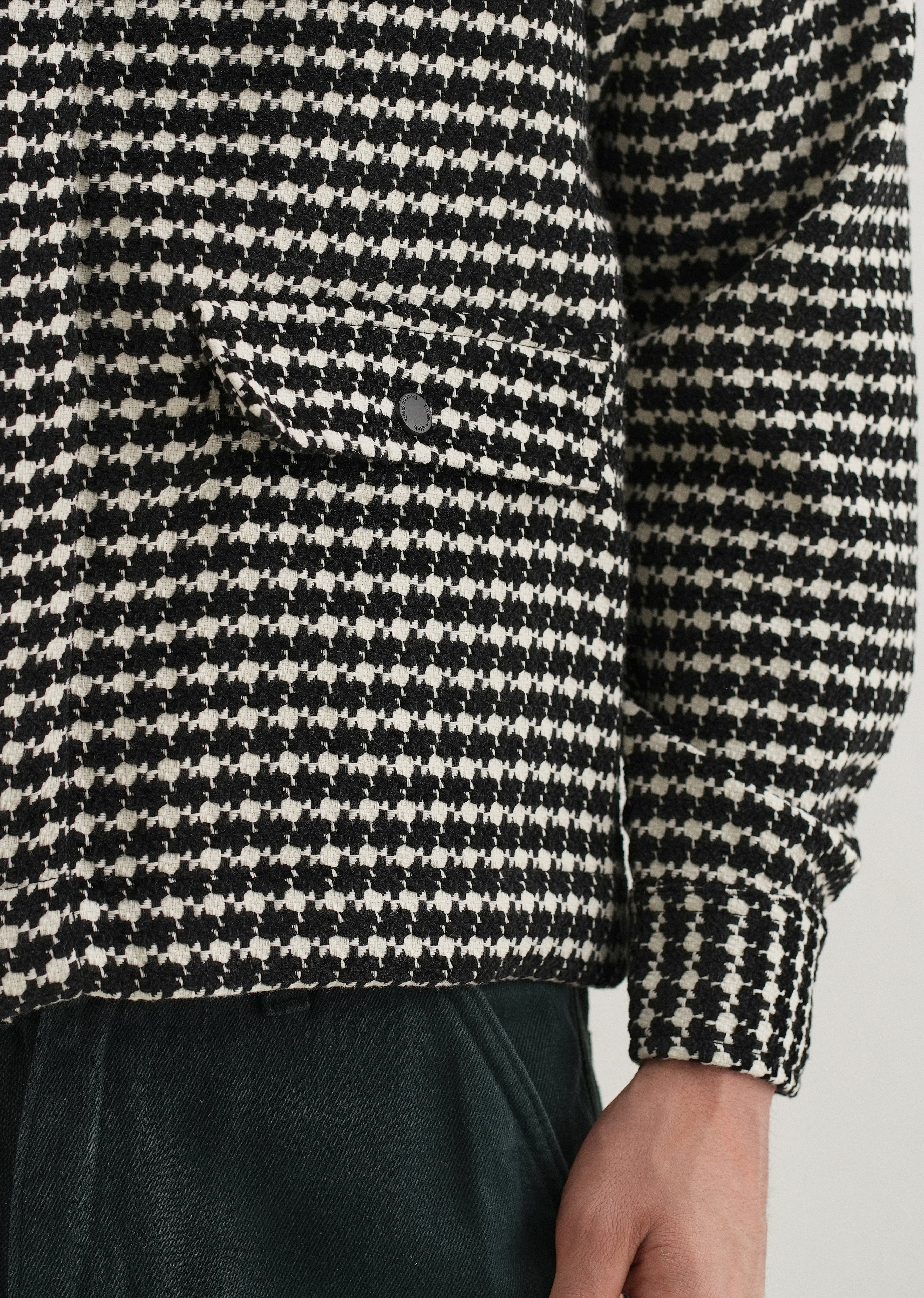 Classic Black Houndstooth Shacket