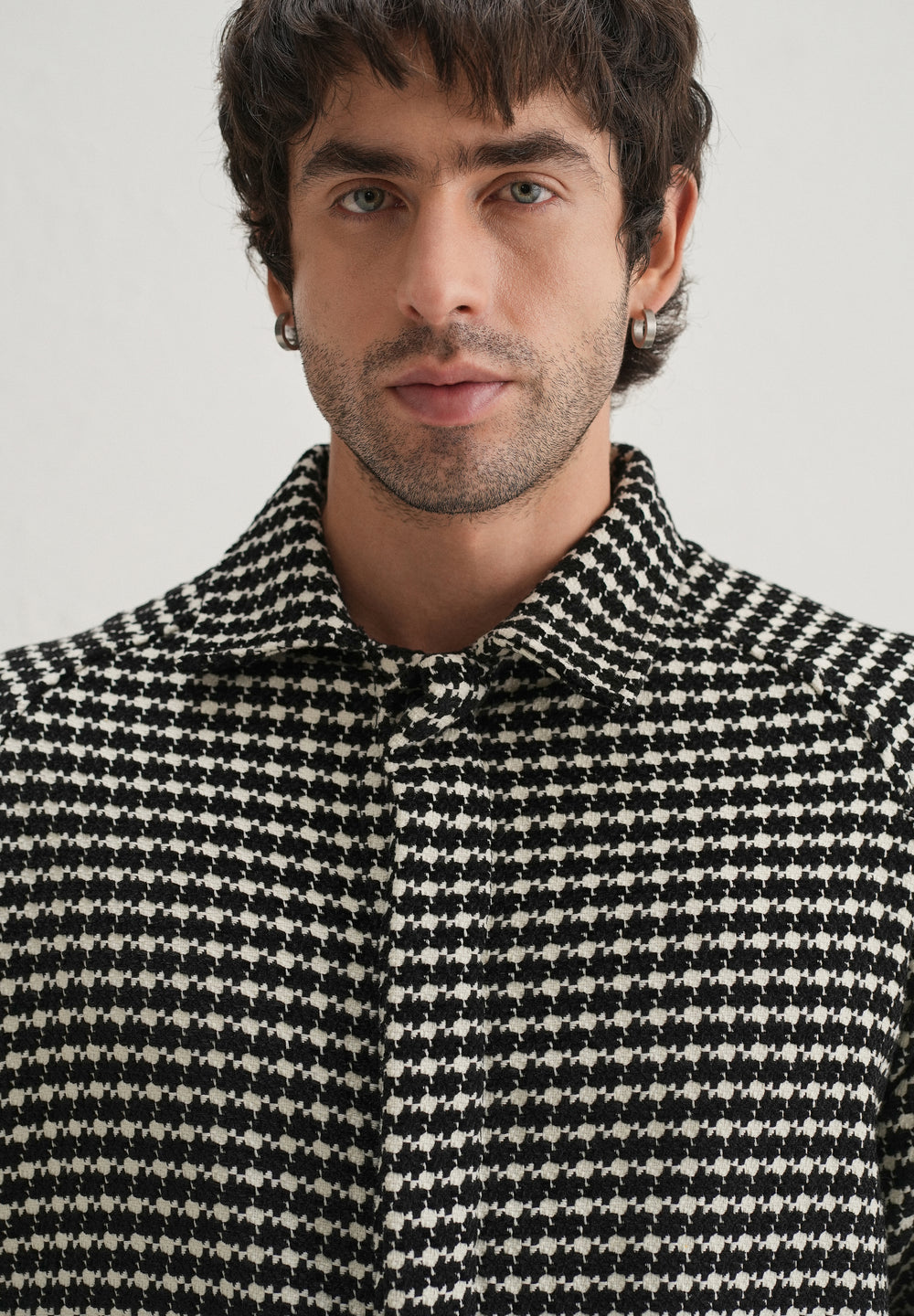 Classic Black Houndstooth Shacket