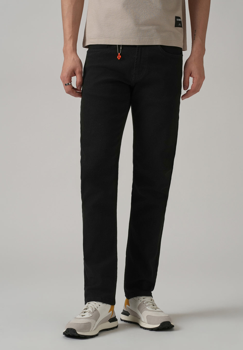 Classic Black Slim Fit Denim
