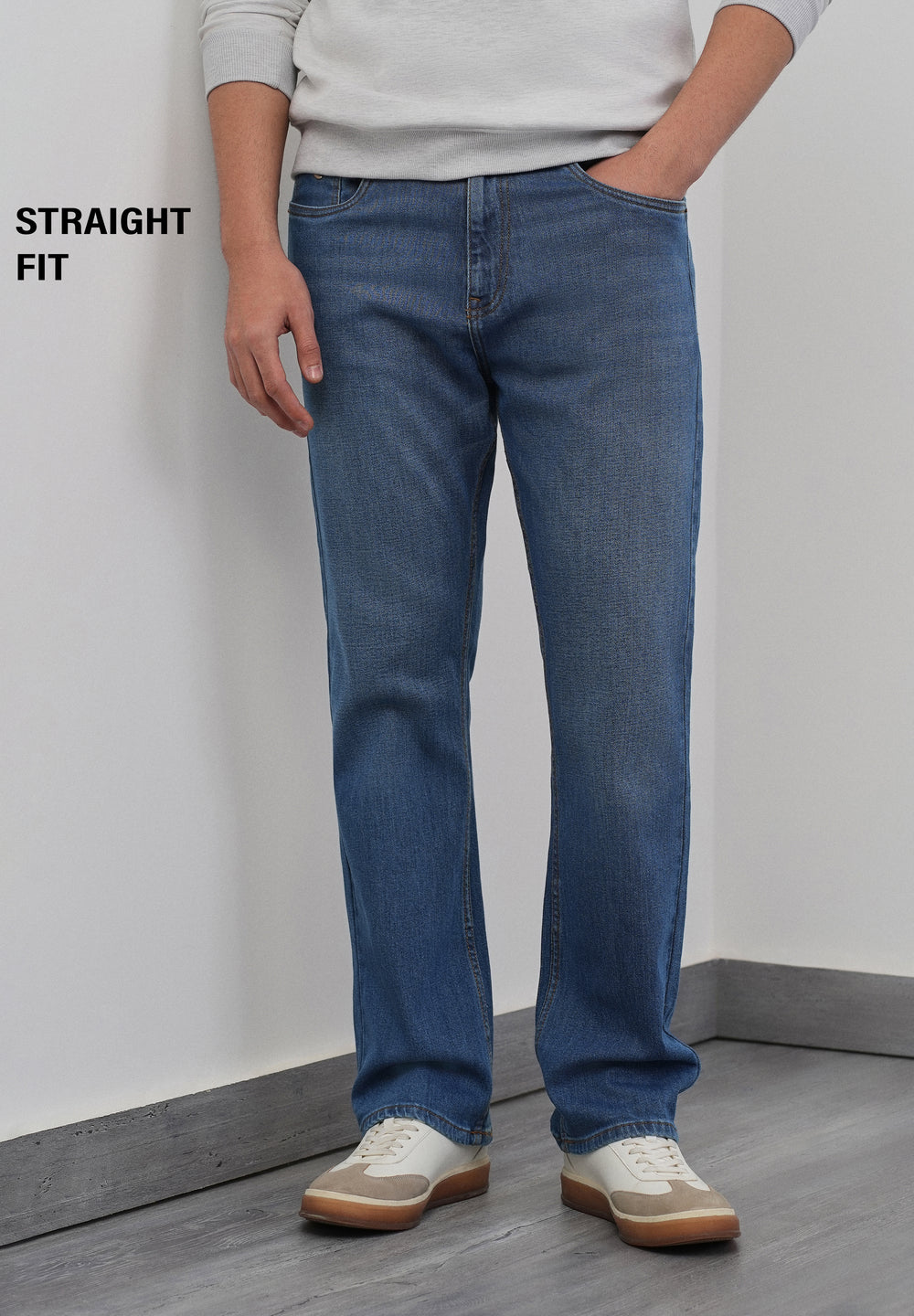 Classic Blue Straight Fit Jeans