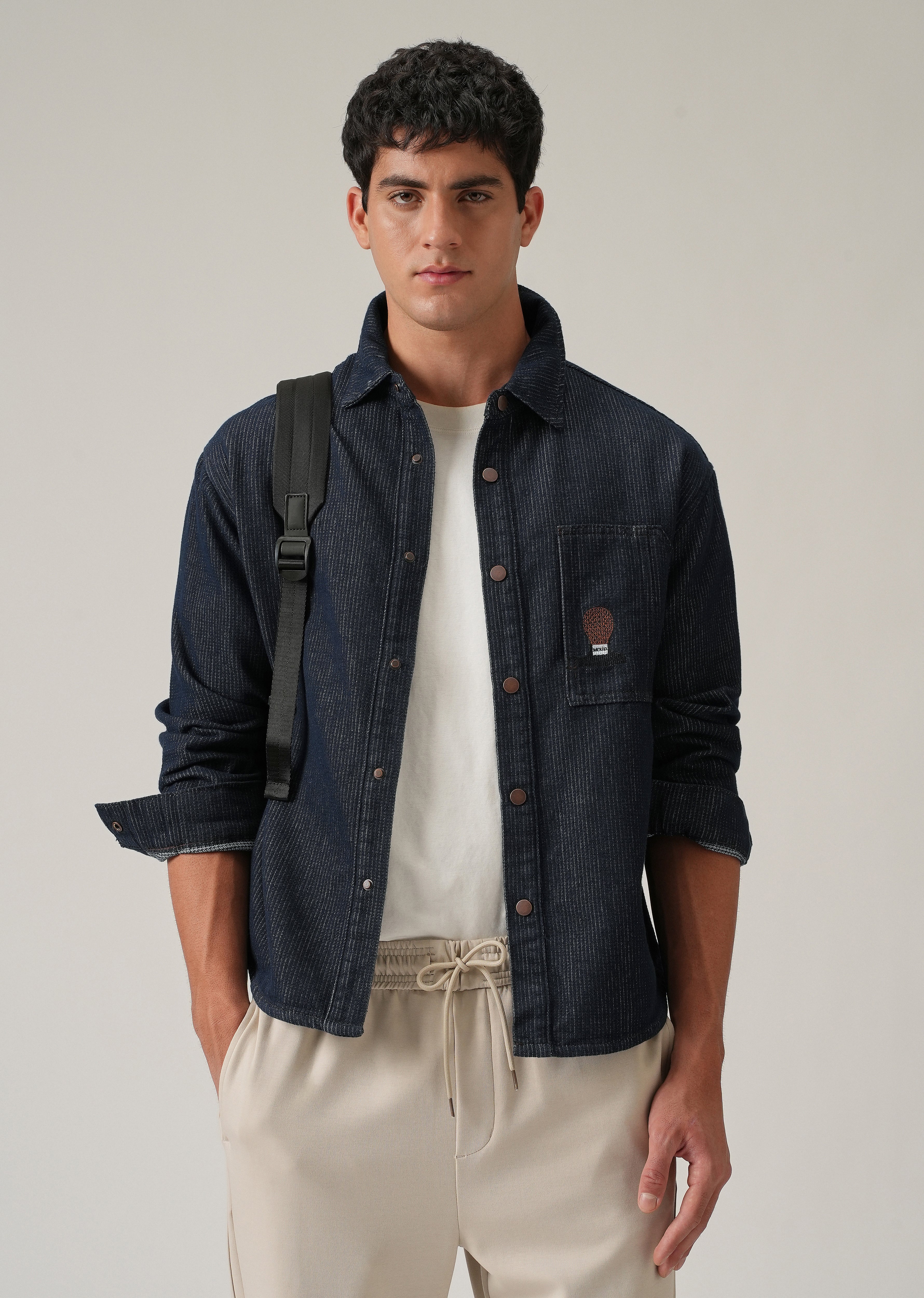 Classic Denim Jacquard Jacket