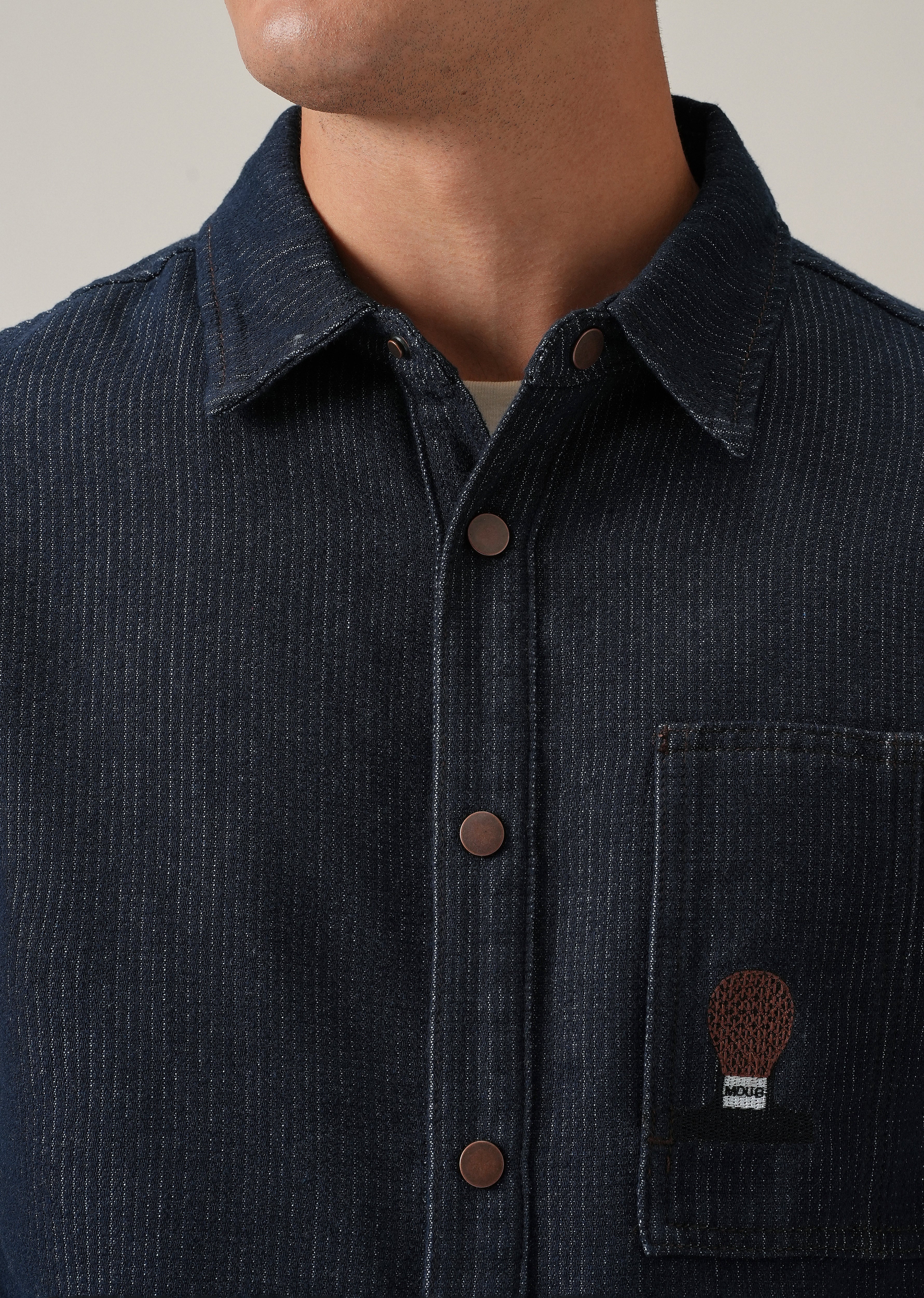 Classic Denim Jacquard Jacket