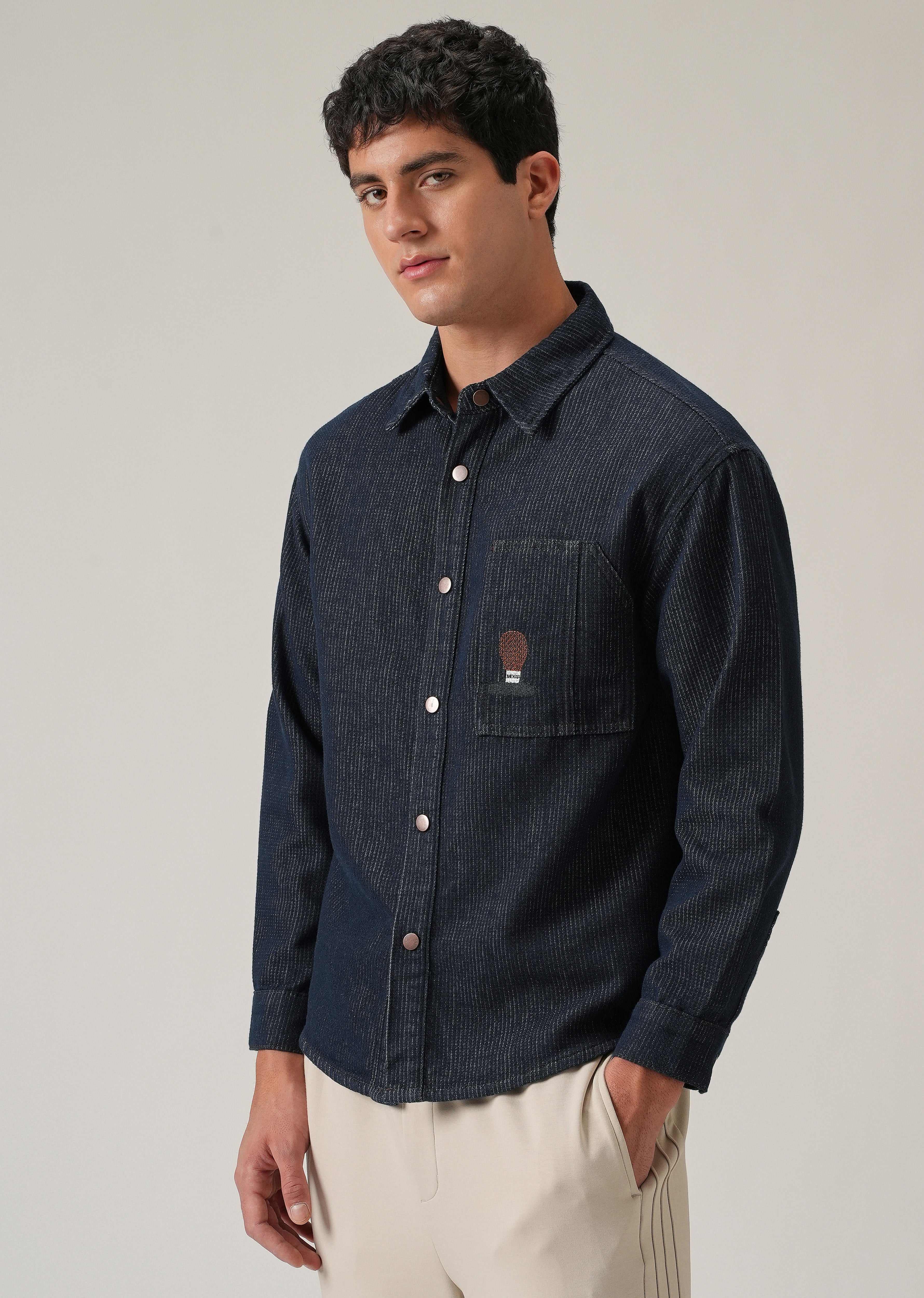 Classic Denim Jacquard Jacket