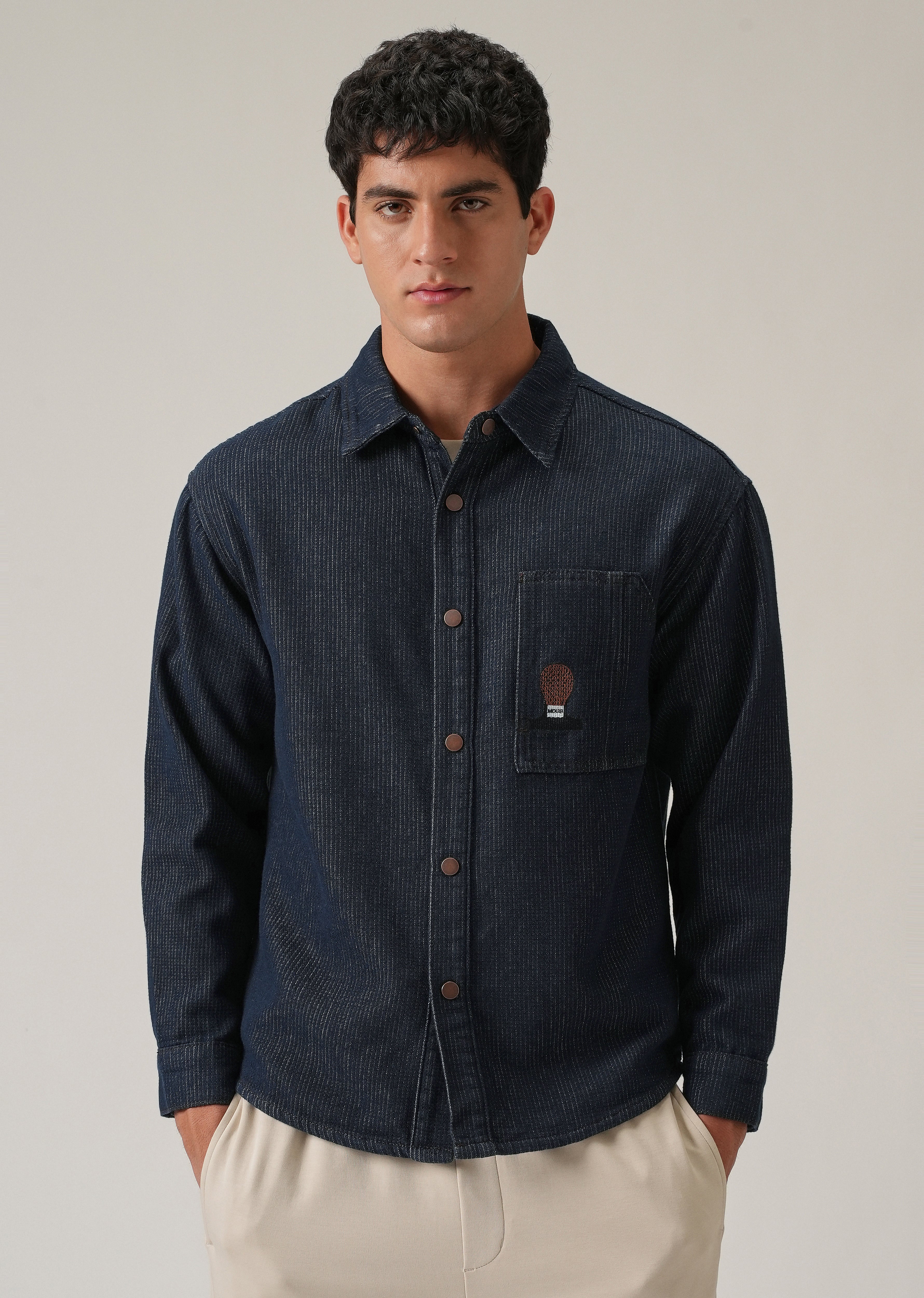 Classic Denim Jacquard Jacket