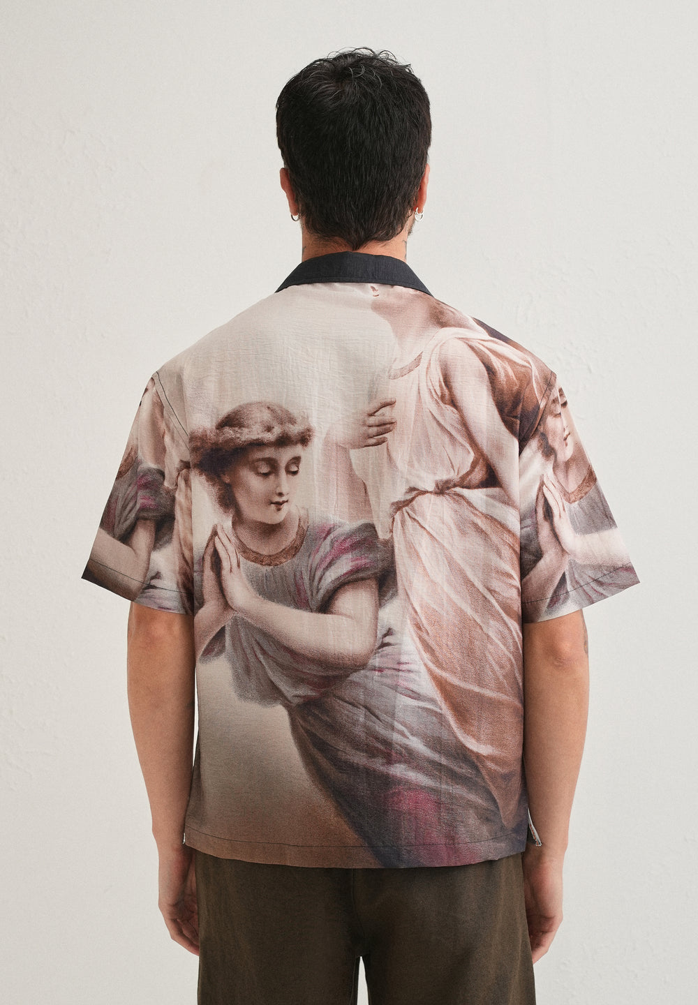 Classic Portrait Placement Print Shirt