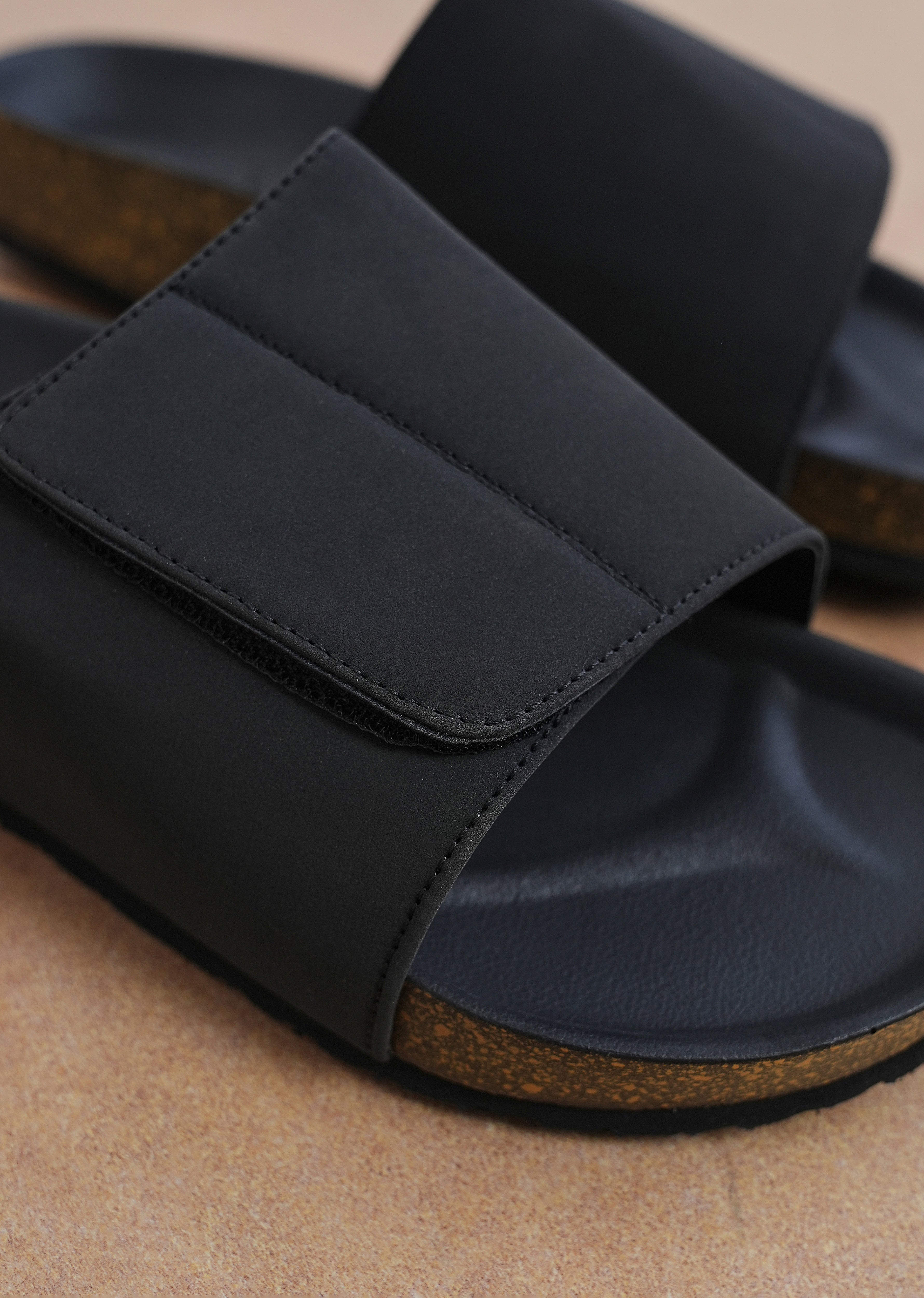 Classic Black Slide Sandals