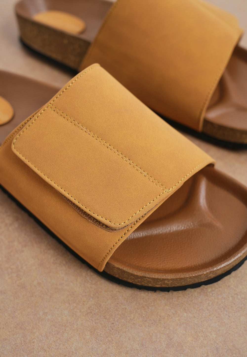 Classic Ochre Slide Sandals