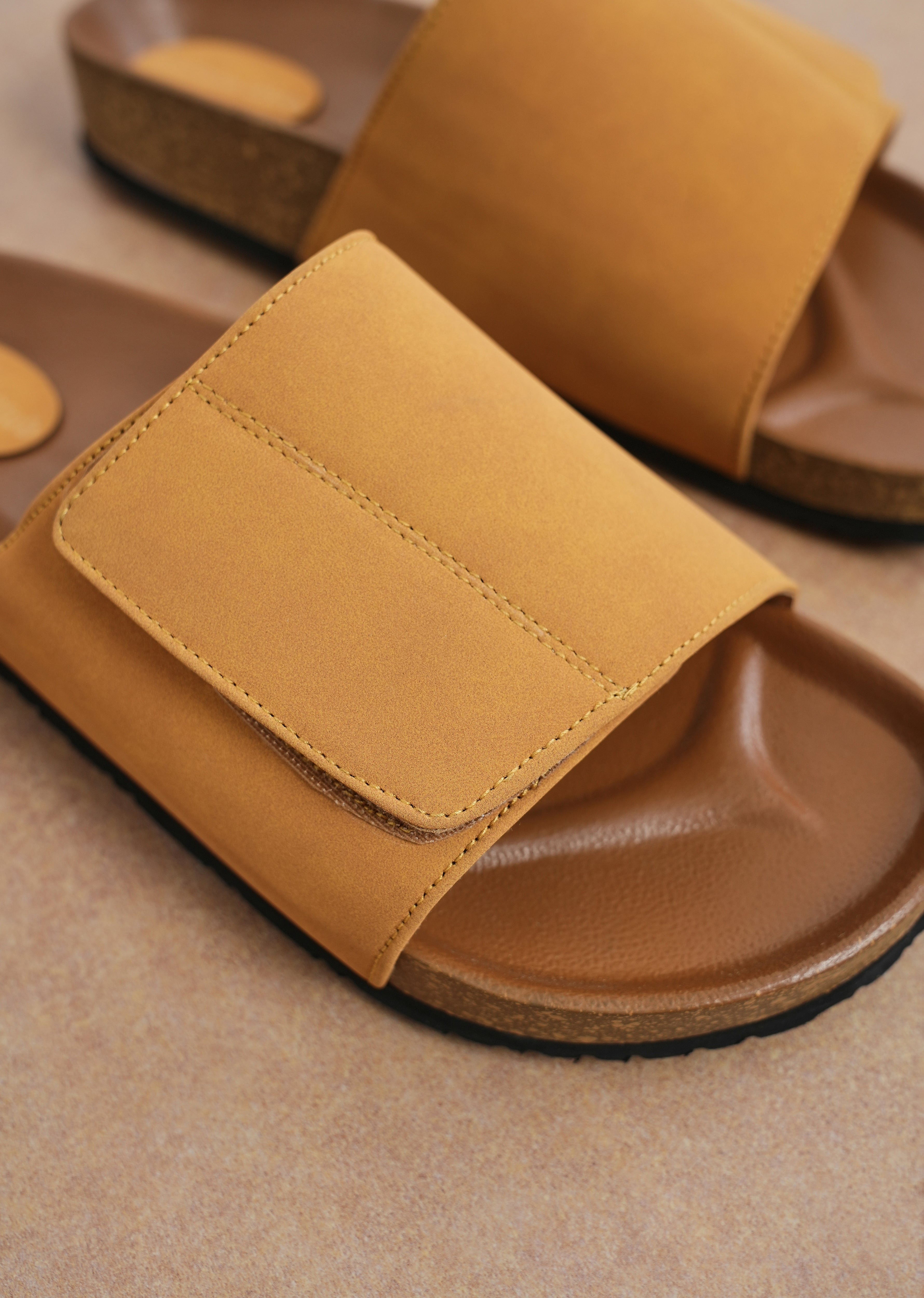 Classic Ochre Slide Sandals