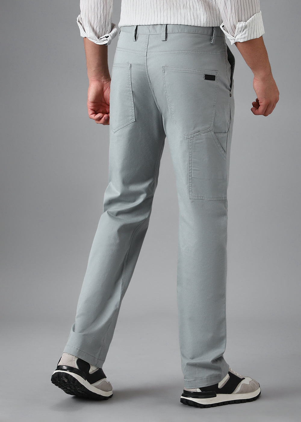 Cloudy Gray Carpenter Pants