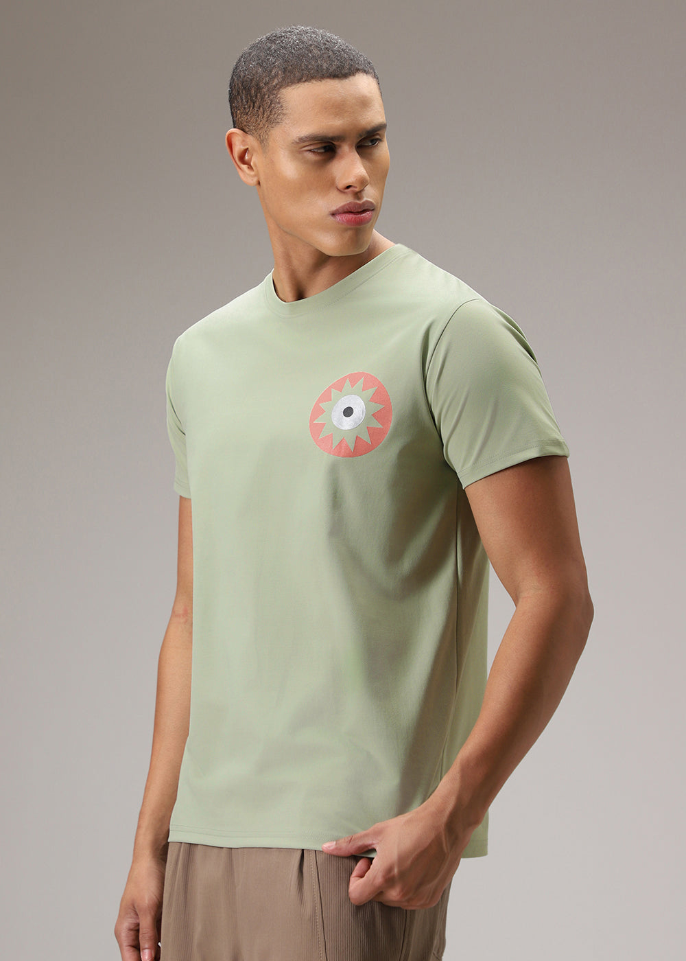 Clover Green Printed T-Shirt