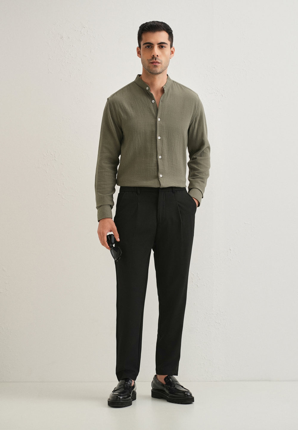 Coal Black Korean Pant