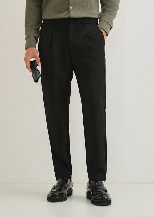 Coal Black Korean Pant