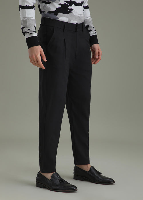 Coal Black Korean Pant