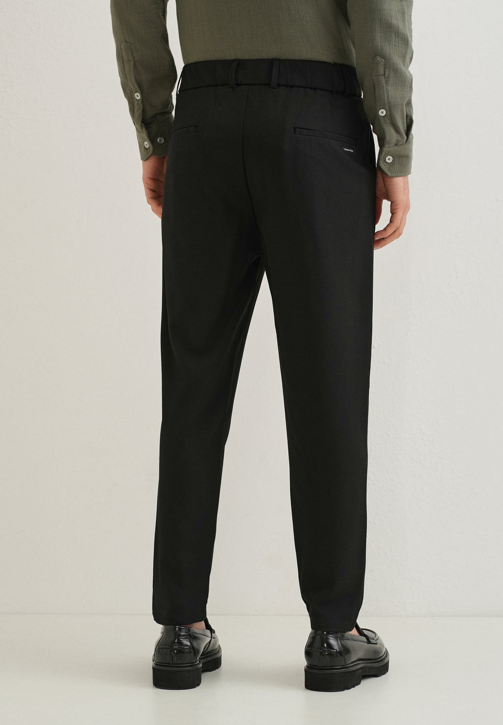 Coal Black Korean Pant
