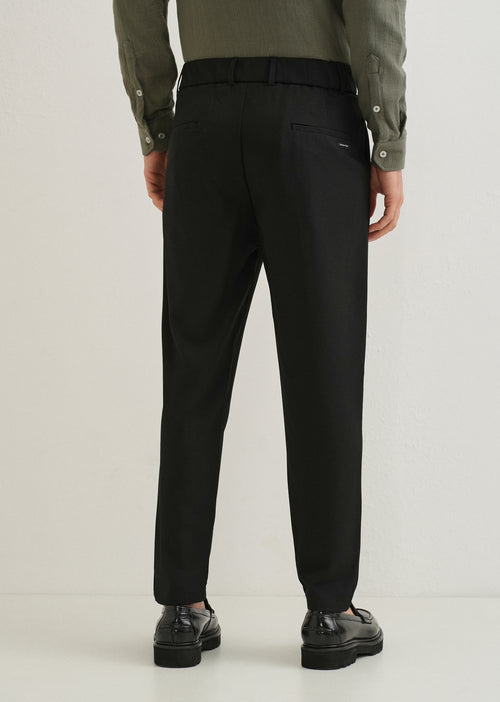 Coal Black Korean Pant