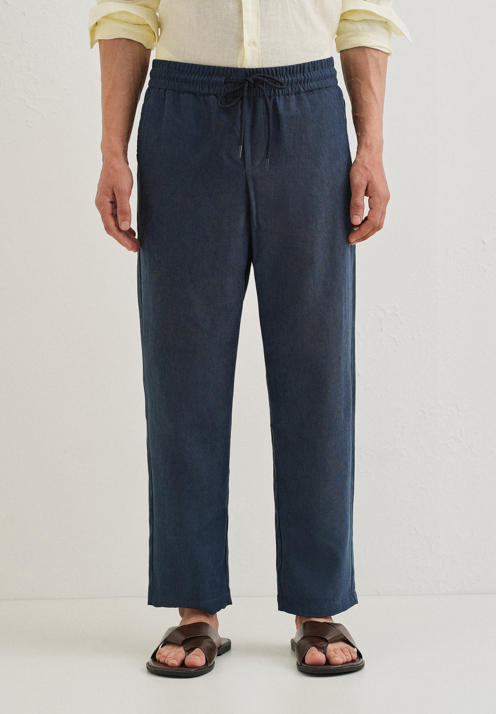 Cobalt Blue Pin Stripe Corduroy Pant