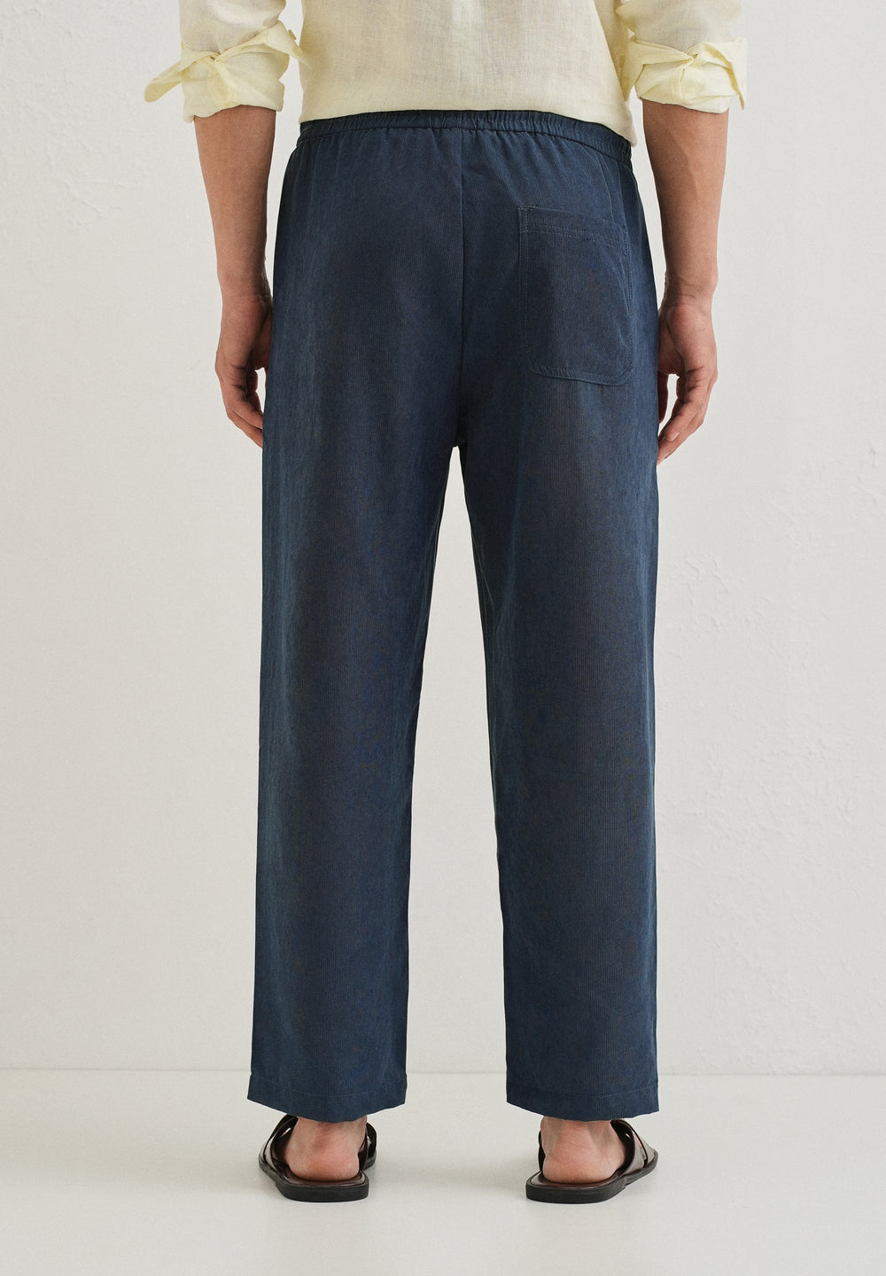Cobalt Blue Pin Stripe Corduroy Pant