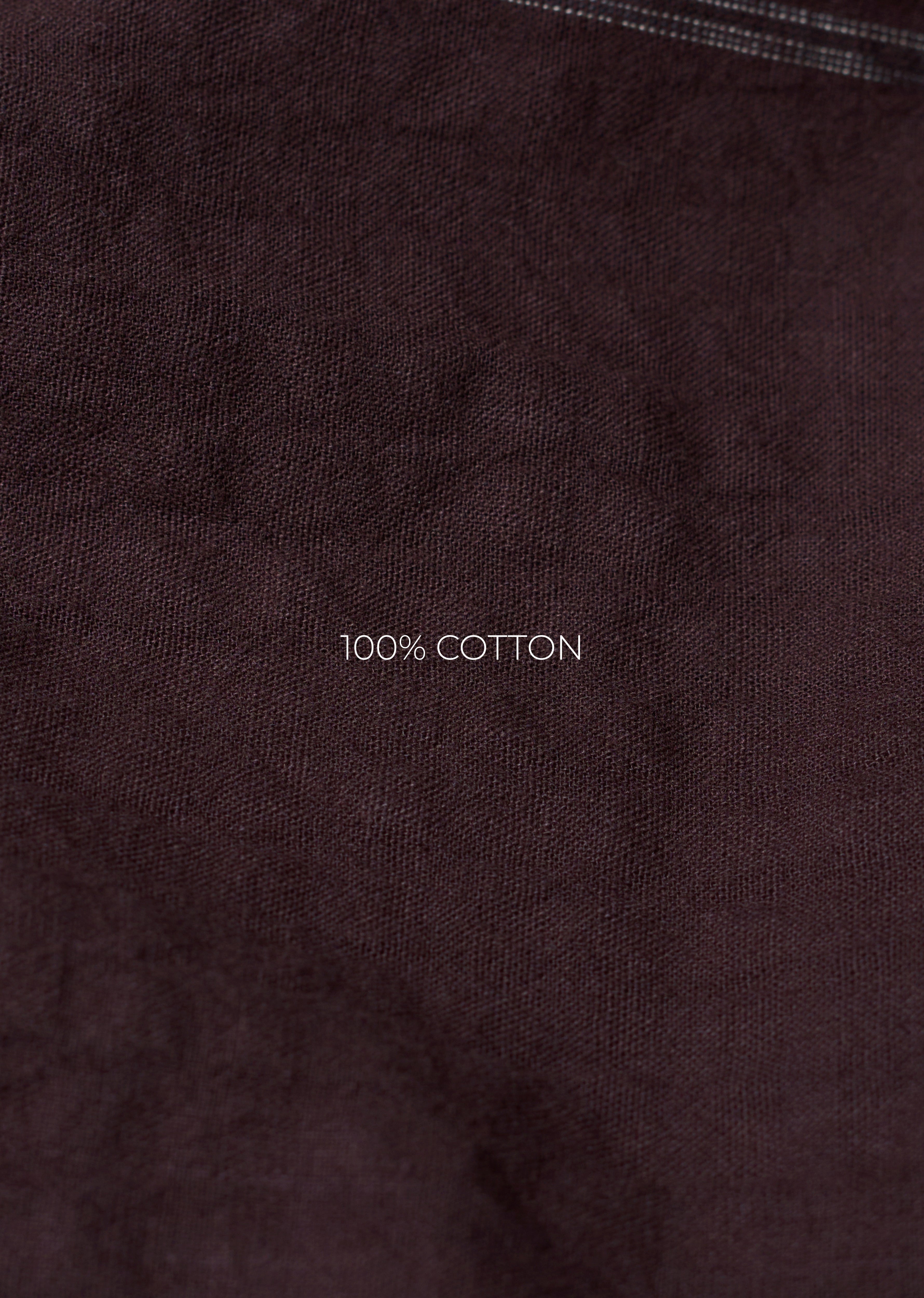 Coffee Brown Contrast Striped Cotton Shirt