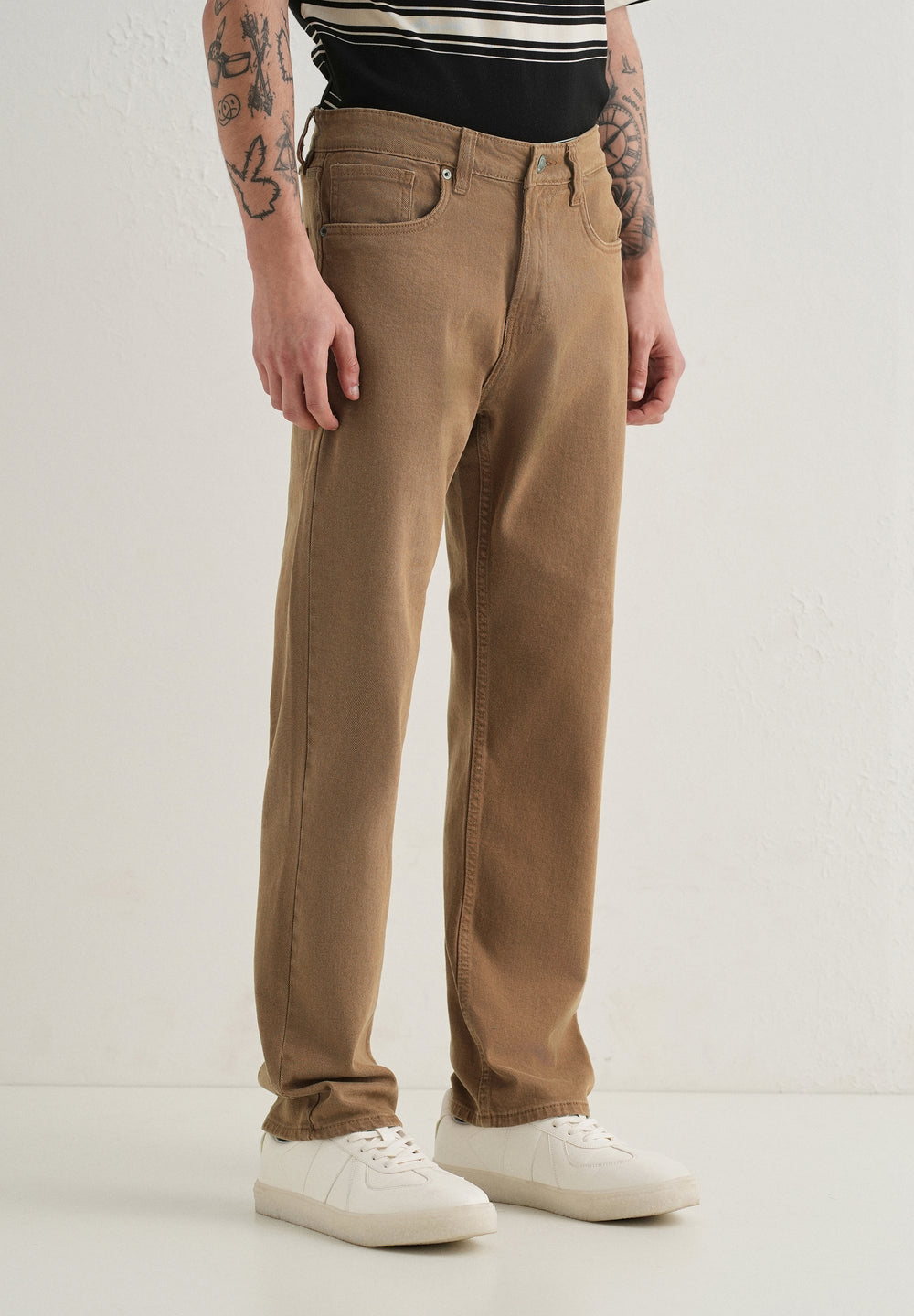 Copper Brown Straight Fit Denim