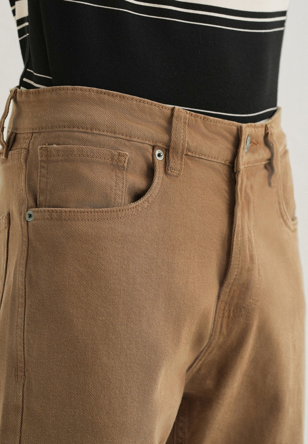 Copper Brown Straight Fit Denim