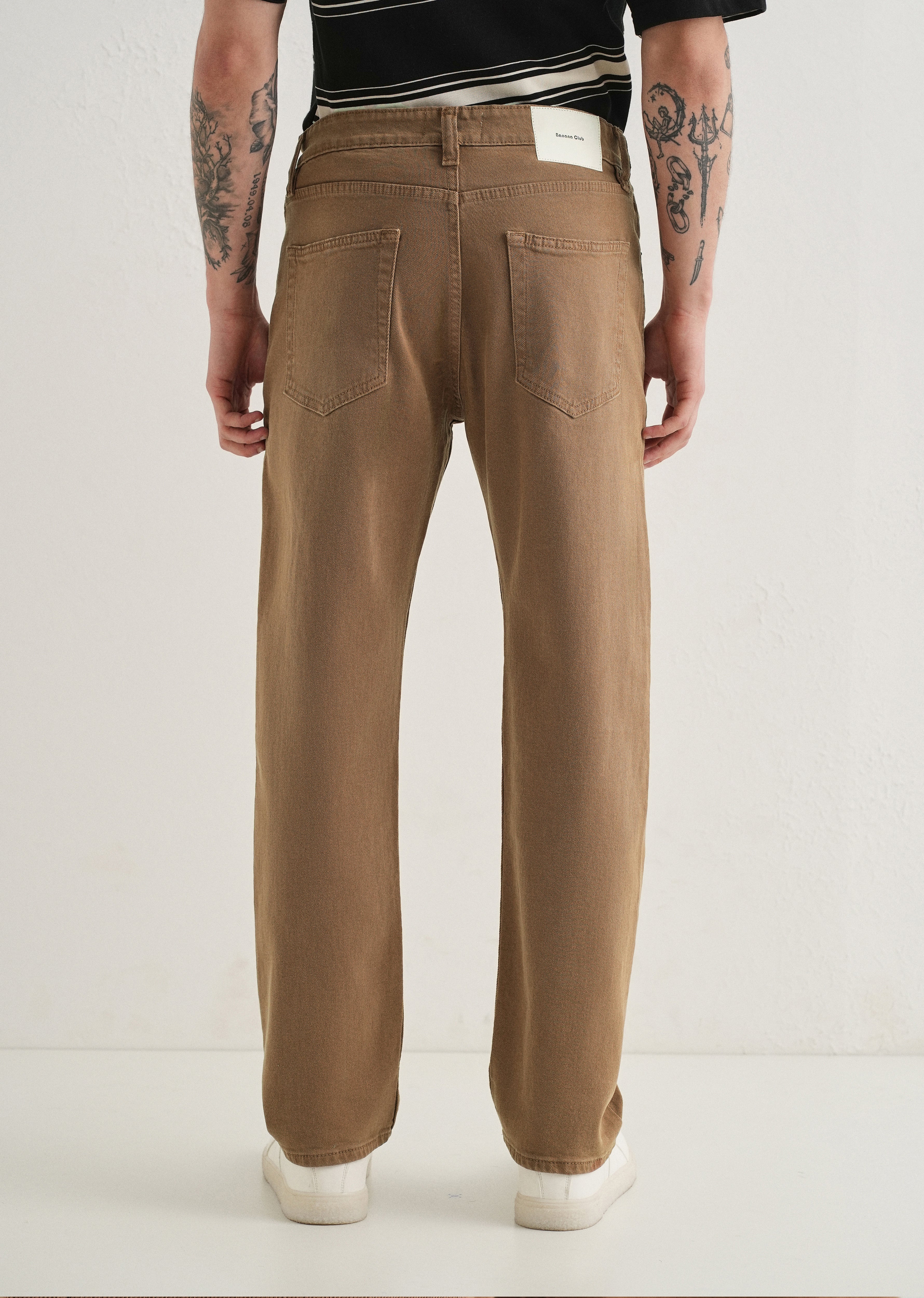 Copper Brown Straight Fit Denim