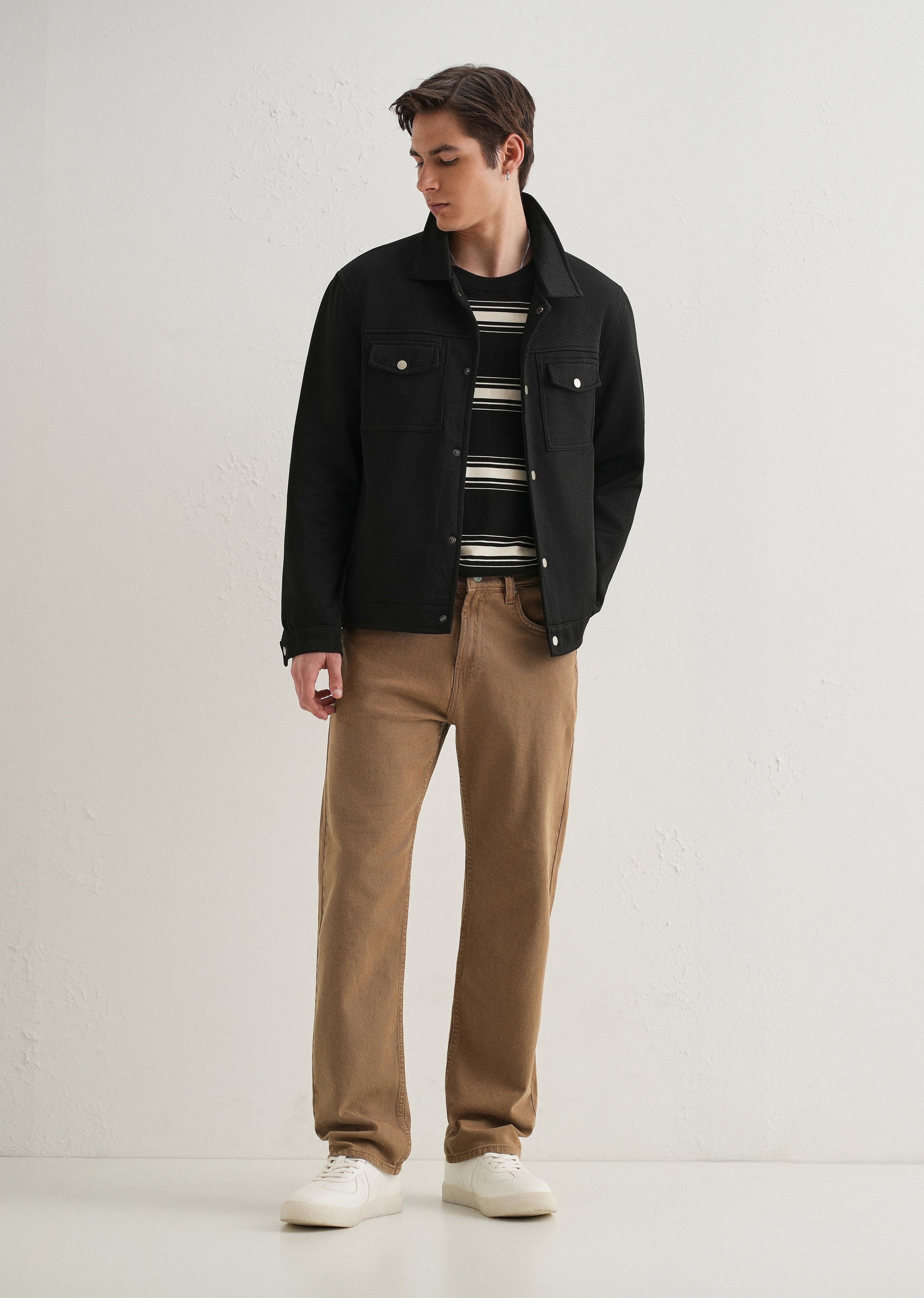 Copper Brown Straight Fit Denim