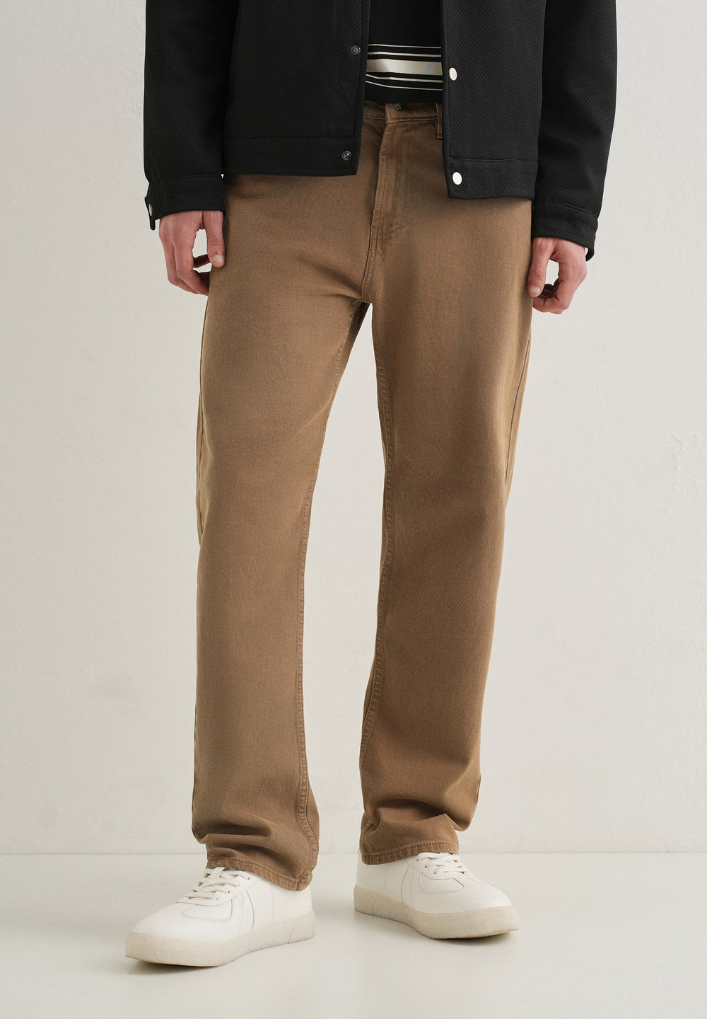 Copper Brown Straight Fit Denim