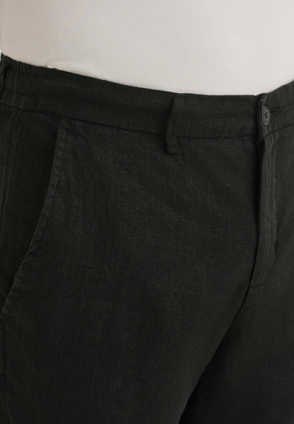 Cosmic Black Linen Pant