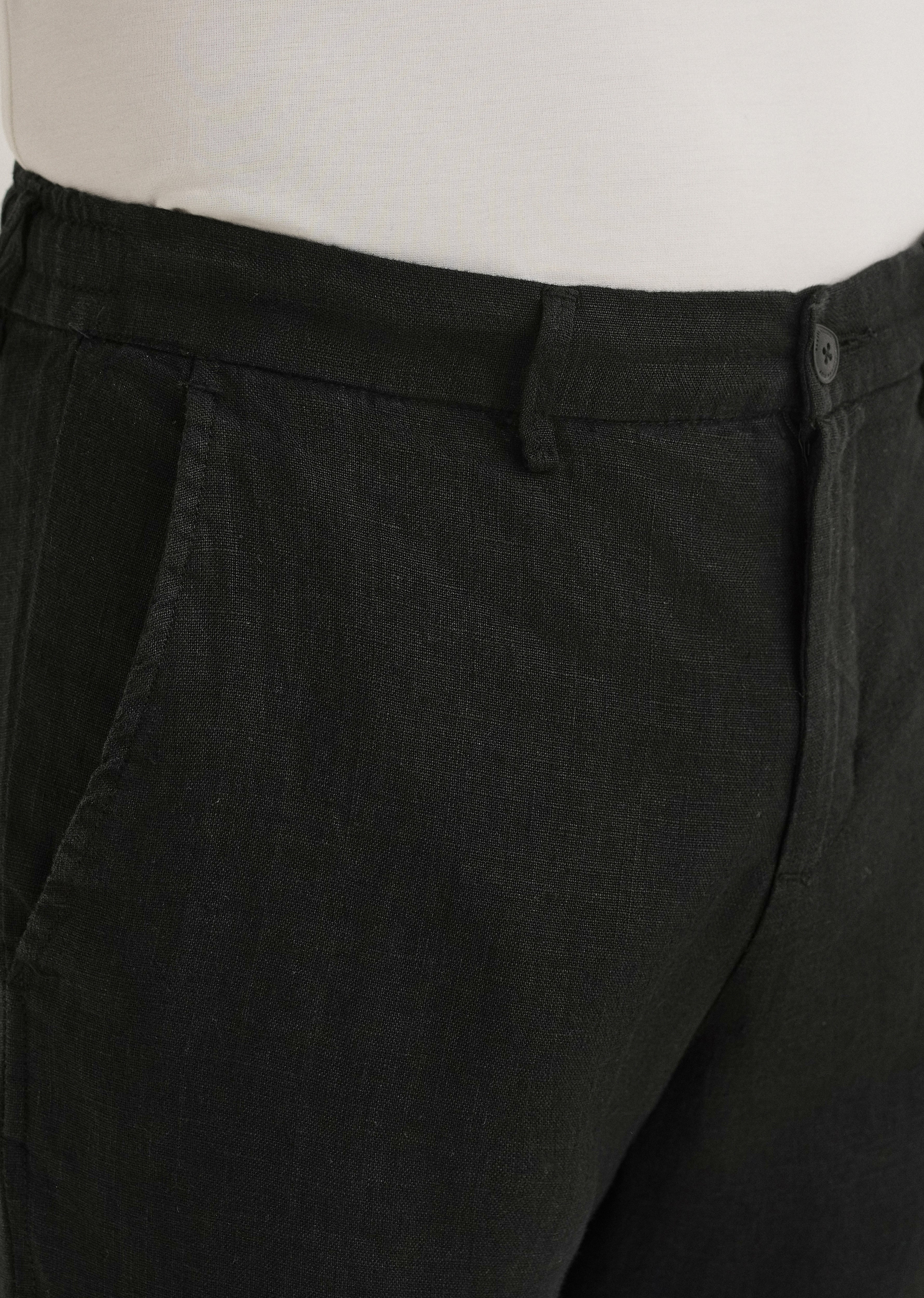Cosmic Black Linen Pant