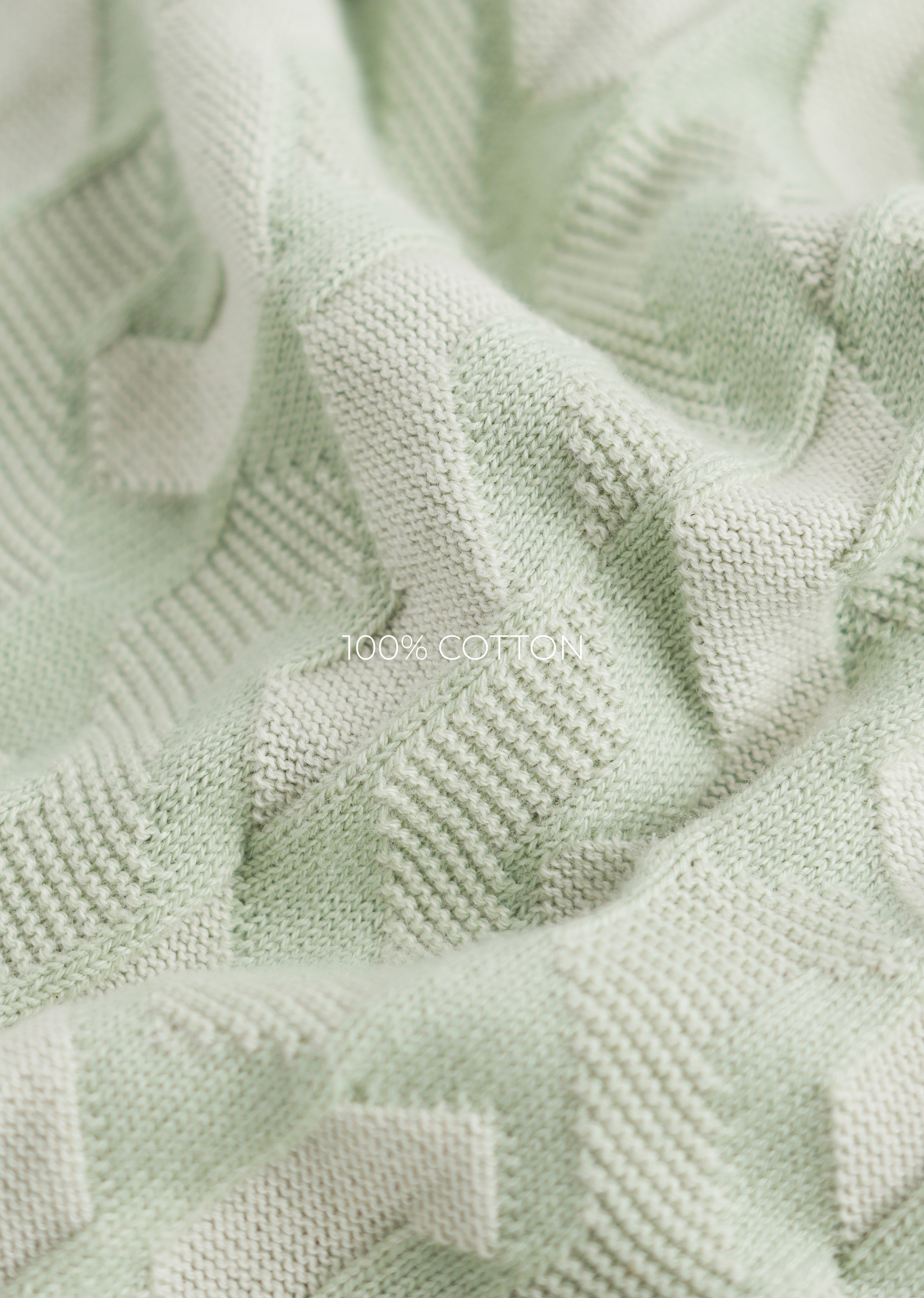 Cotton Light Teal Knitted Polo