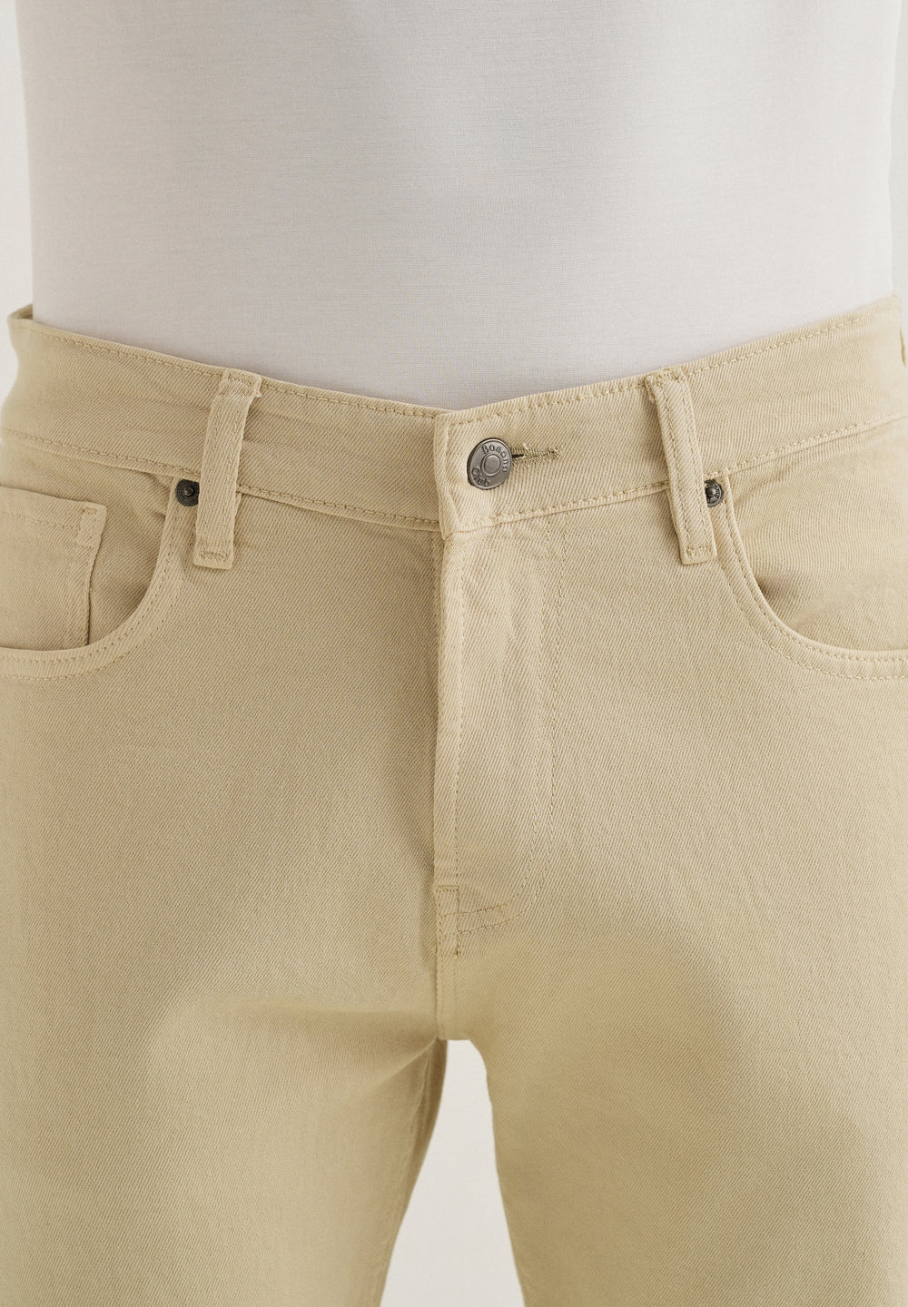 Cream Ankle Slim Fit Denim