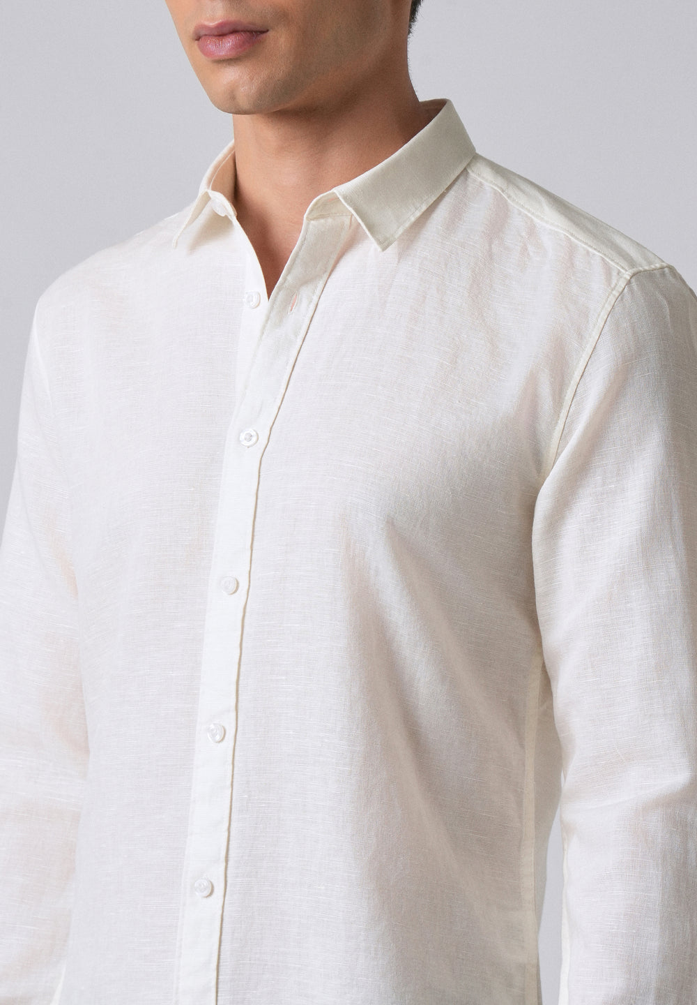 Cream Linen Shirt