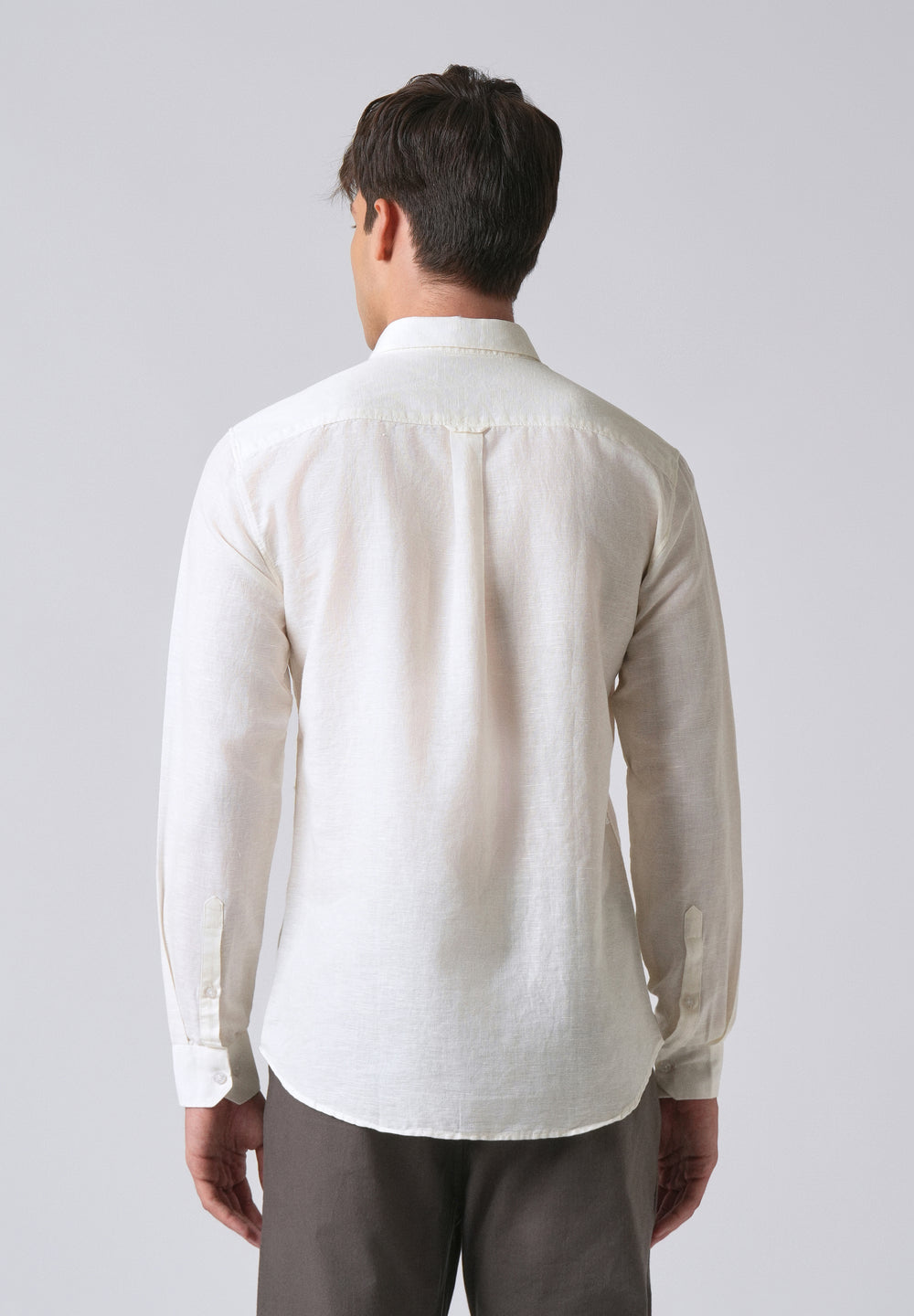 Cream Linen Shirt