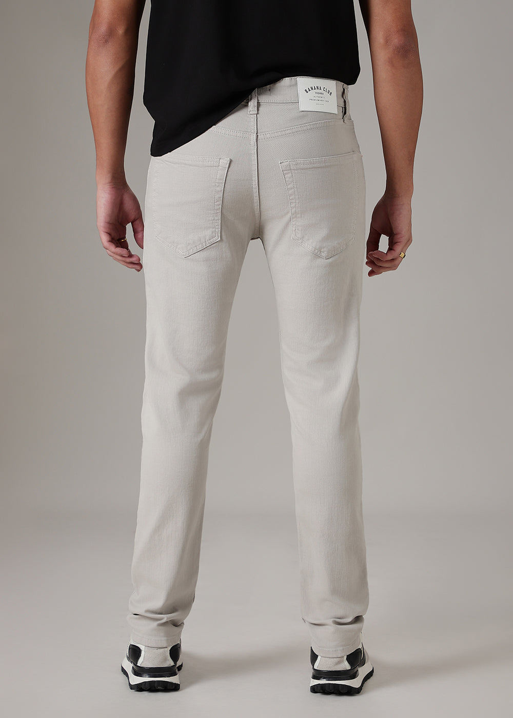 Tan Beige Slim Fit Denim
