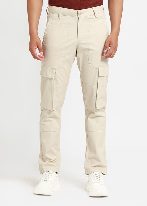 Cream Mocha Cargo Pant