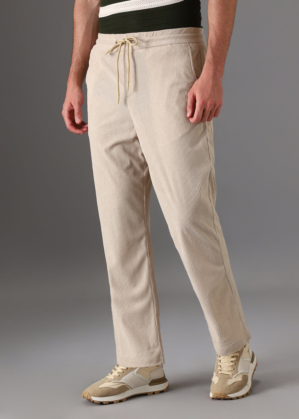 Cream Corduroy Pants