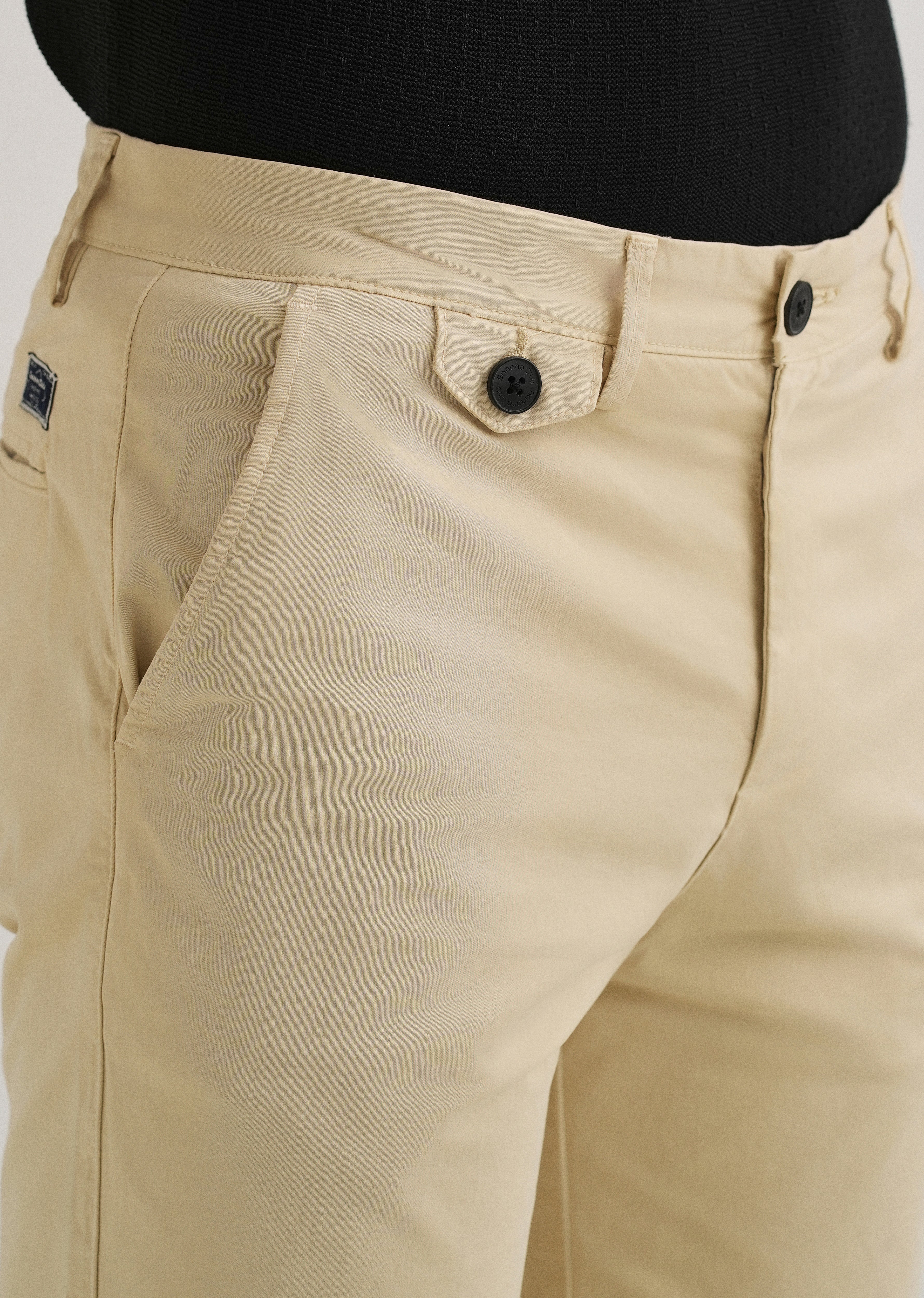 Cream Cotton Shorts