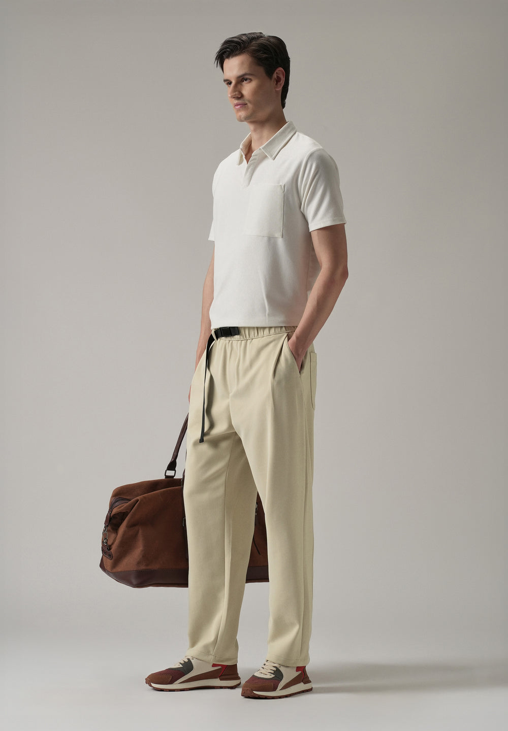 Cream Twill Pants