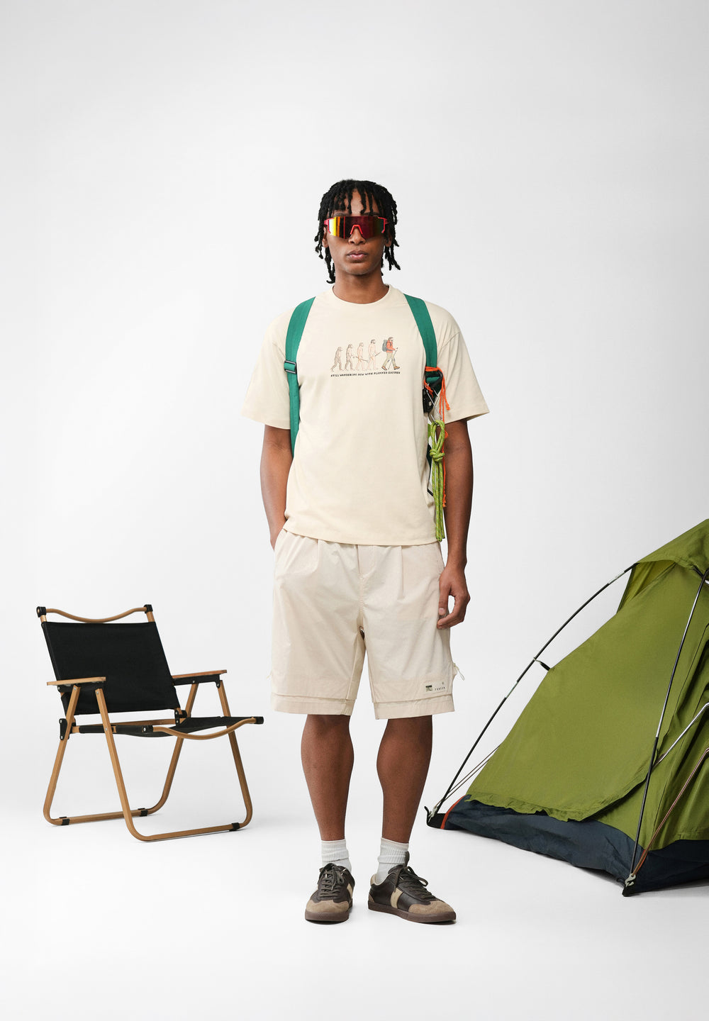 Cream Evolution Graphic T-shirt
