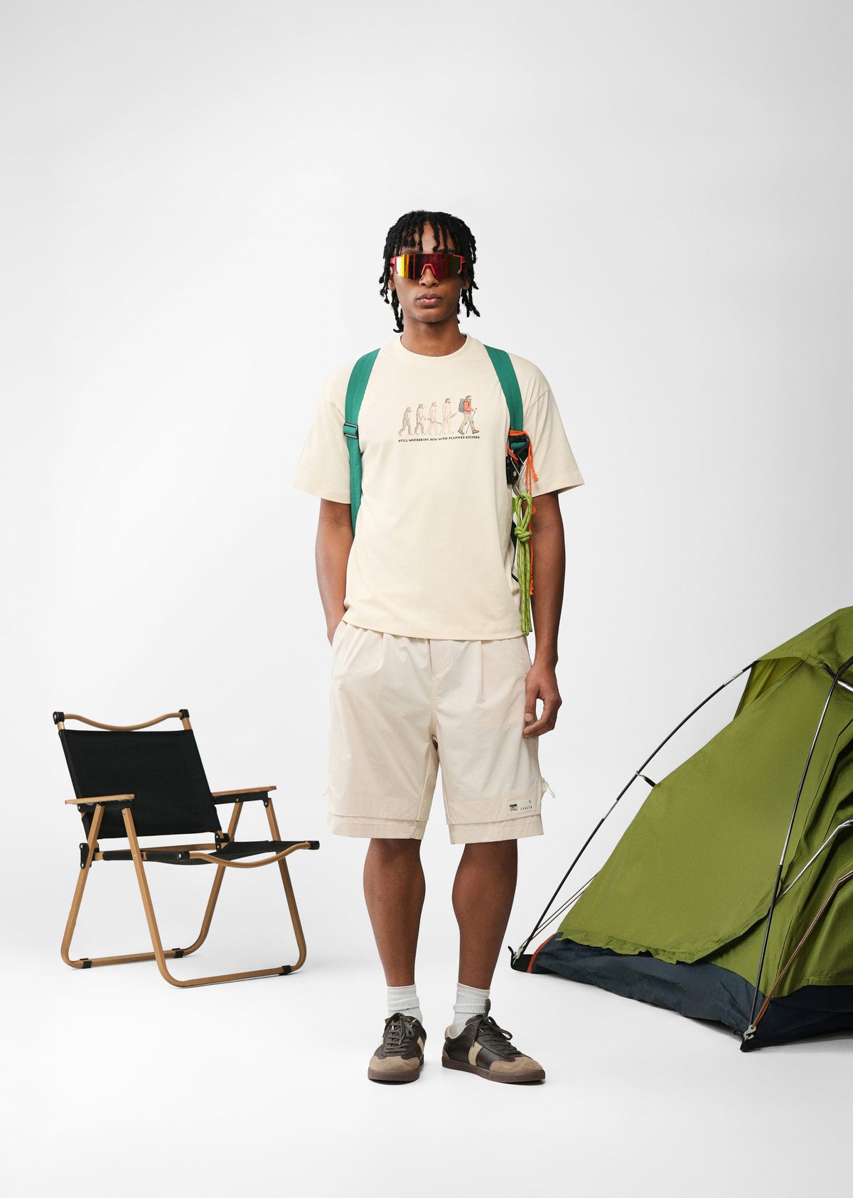 Cream Evolution Graphic T-shirt