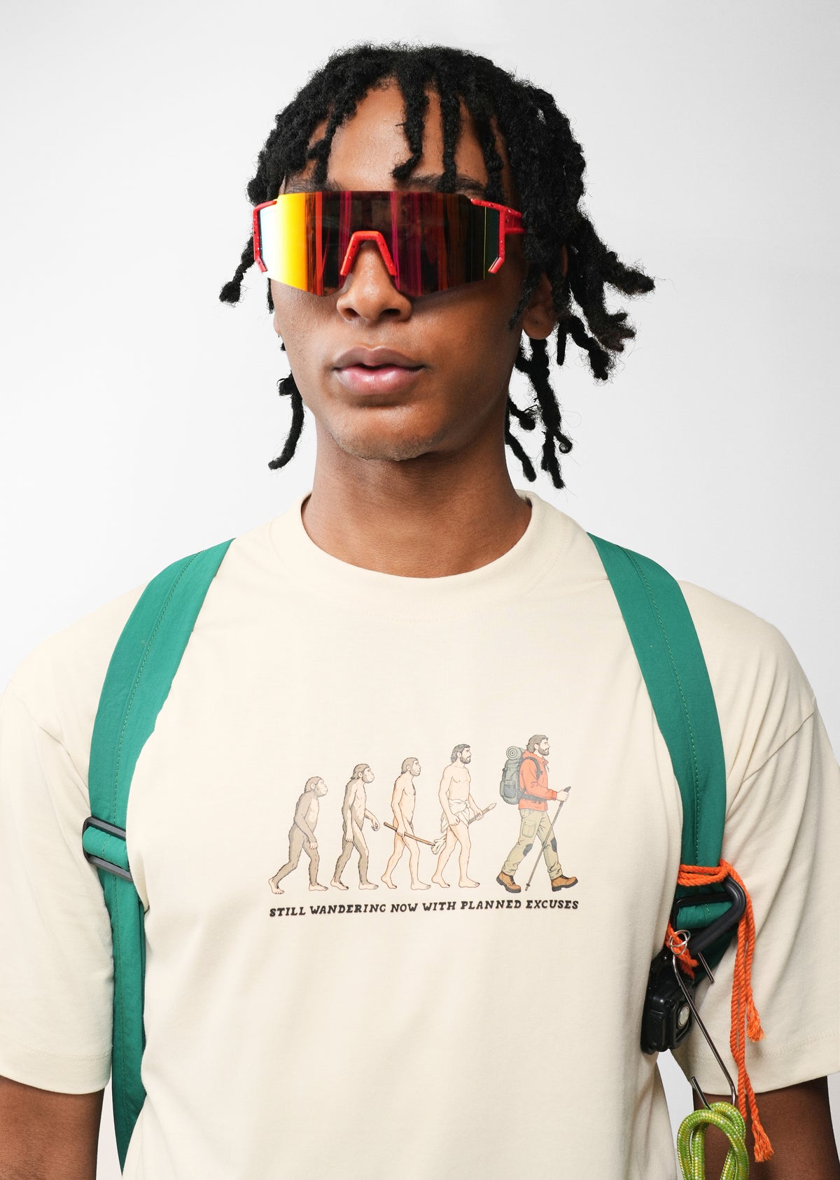 Cream Evolution Graphic T-shirt