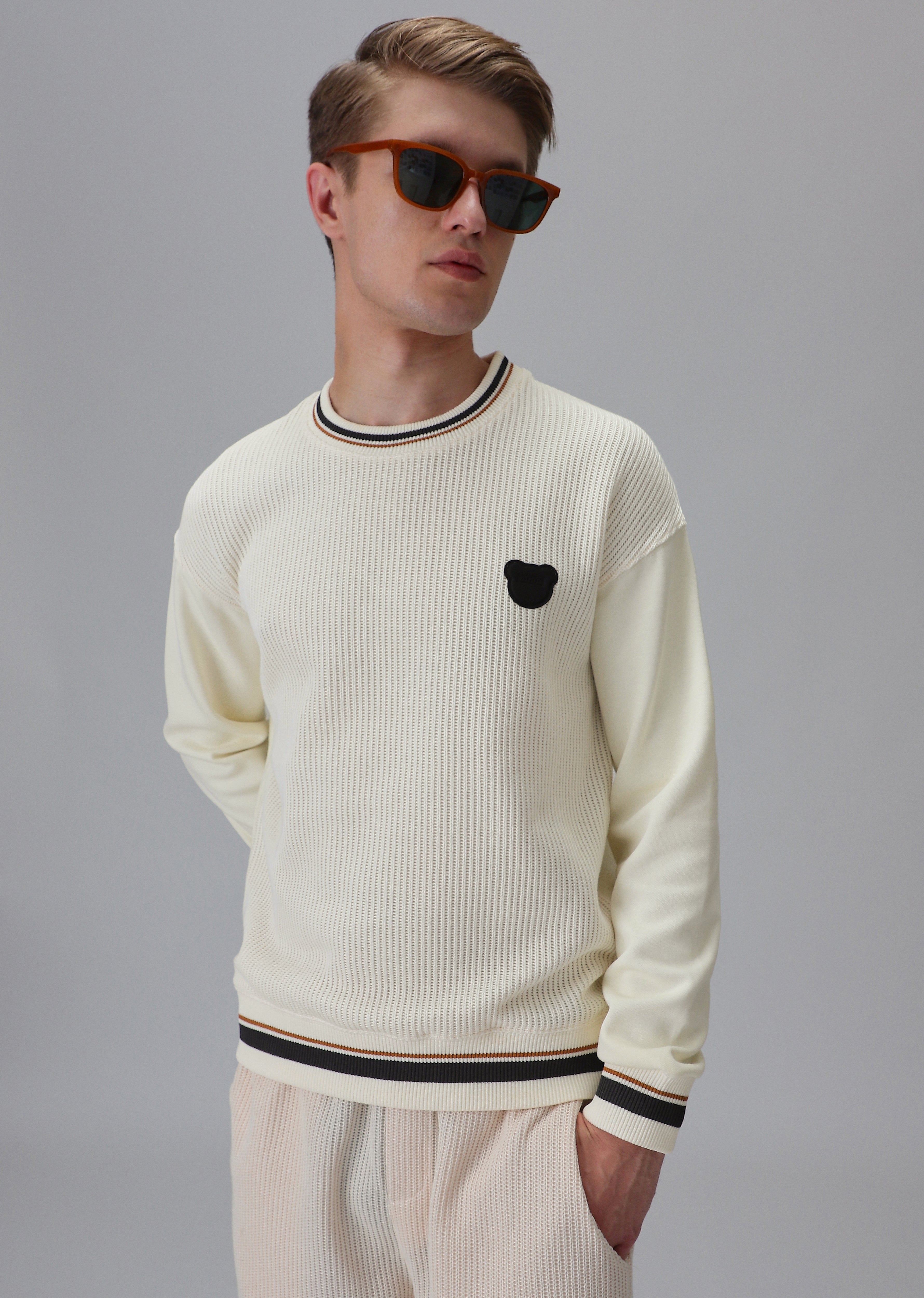 Cream Knitted Pullover