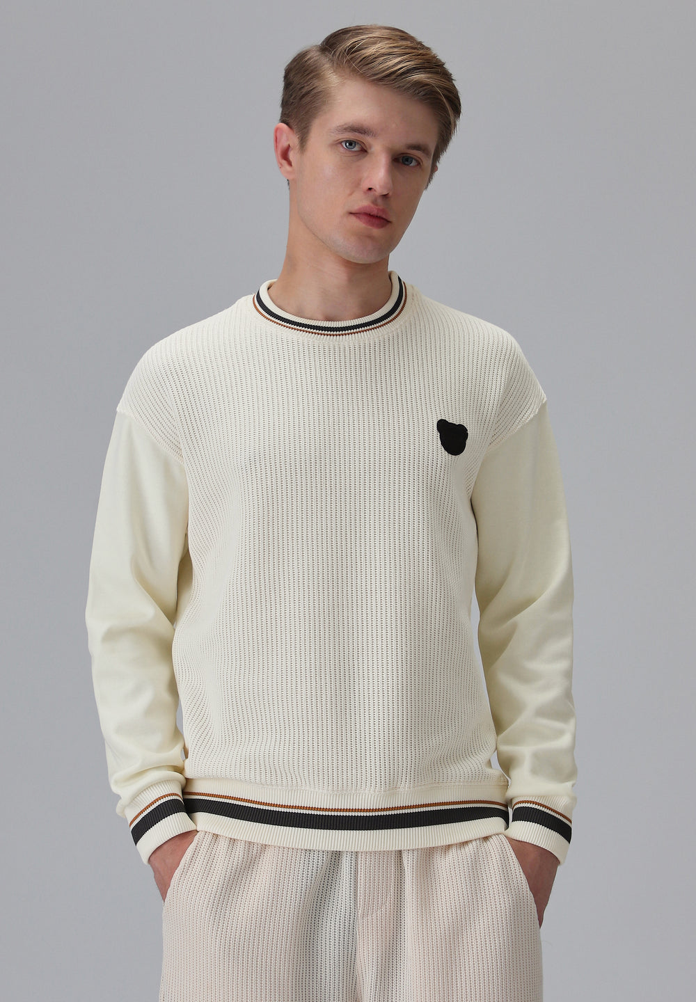 Cream Knitted Pullover