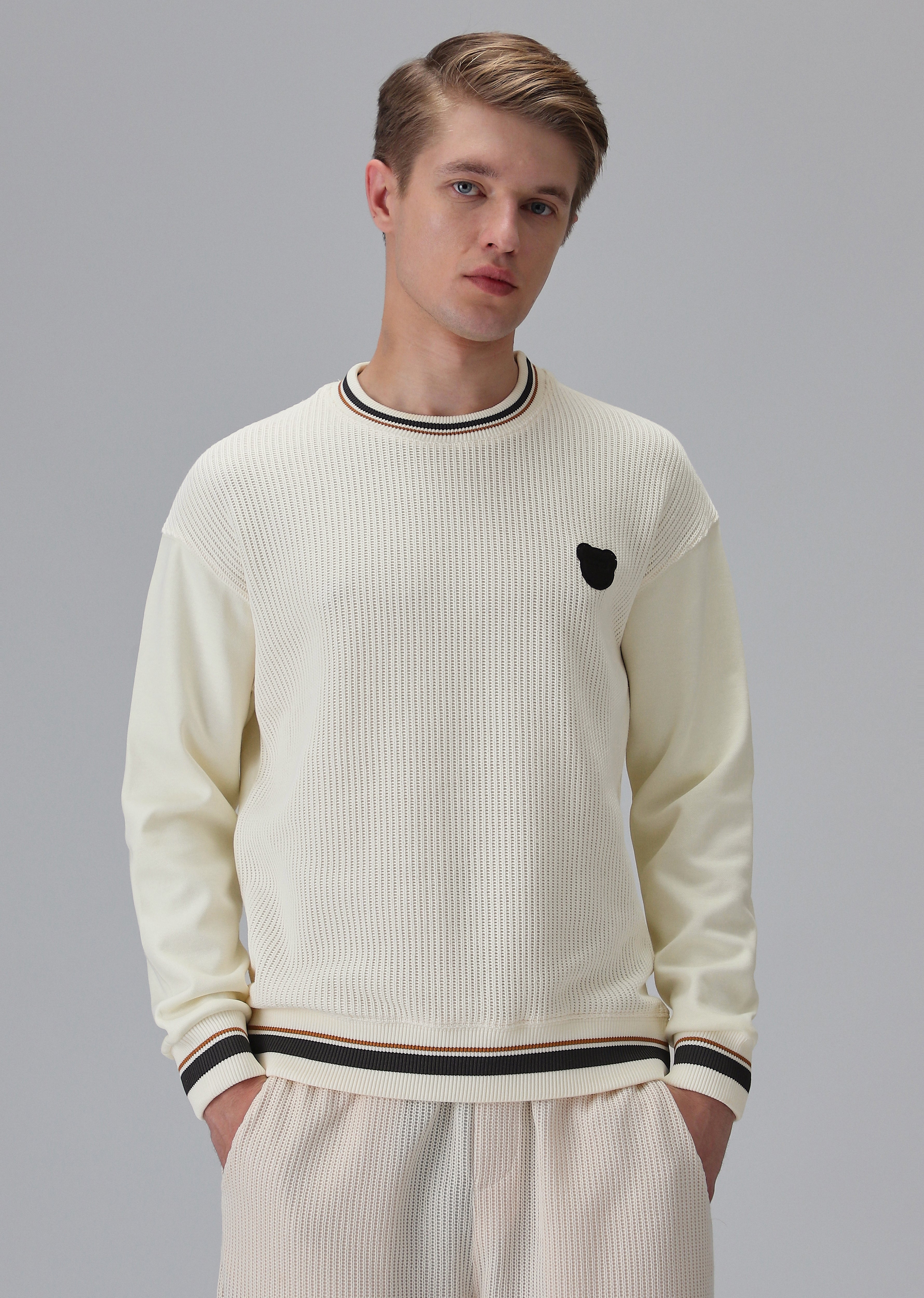 Cream Knitted Pullover